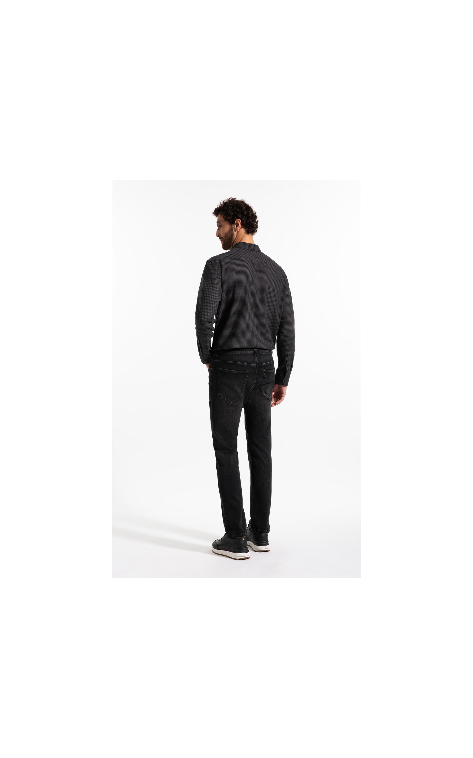 Jogging Black (Slim) 5 Pockets Lav. Escuro C/ Stone