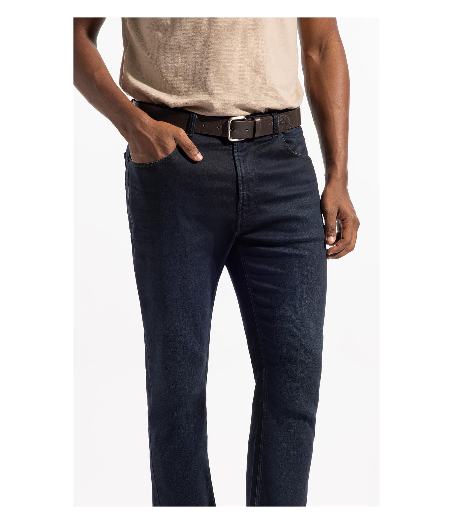 Jogging Intense Blue (Slim) 5 Pockets Lav. Escuro C/ Used e Matiz