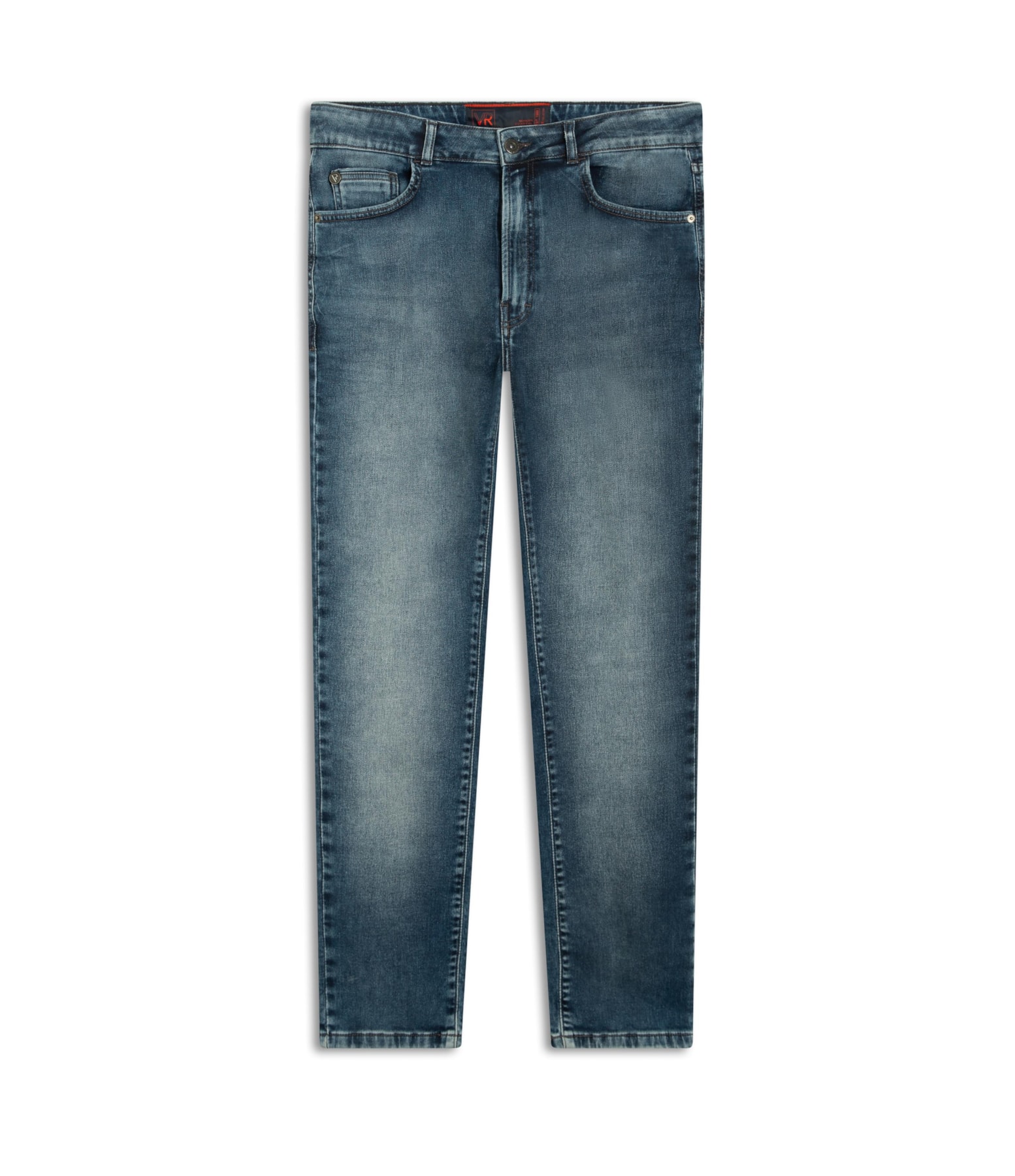Calça Jeans Jogging Intense Blue Slim Premium Masculino Lavagem Media