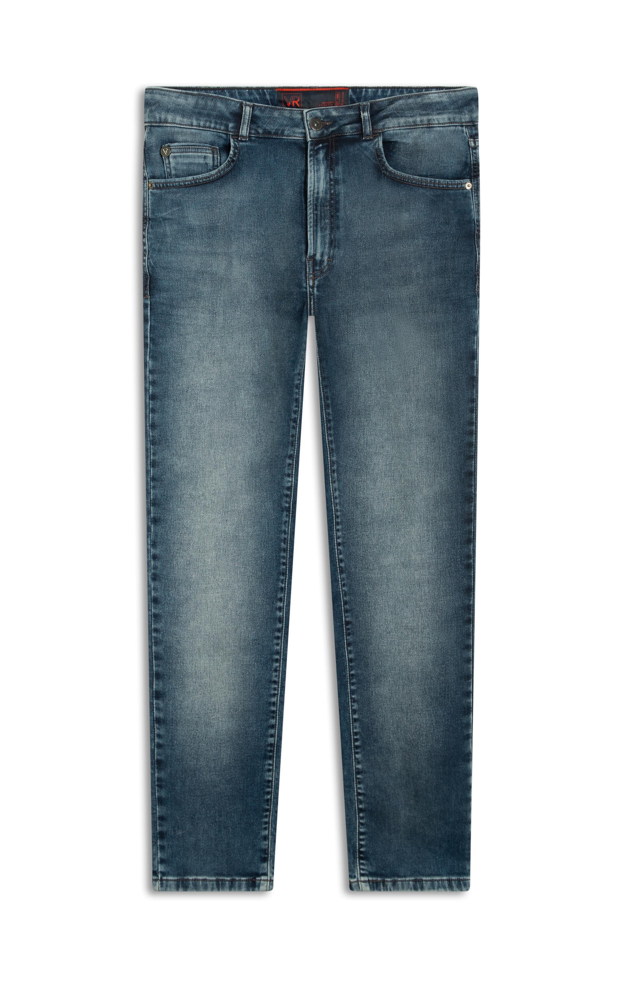 Calça Jeans Jogging Intense Blue Slim Premium Masculino Lavagem Media