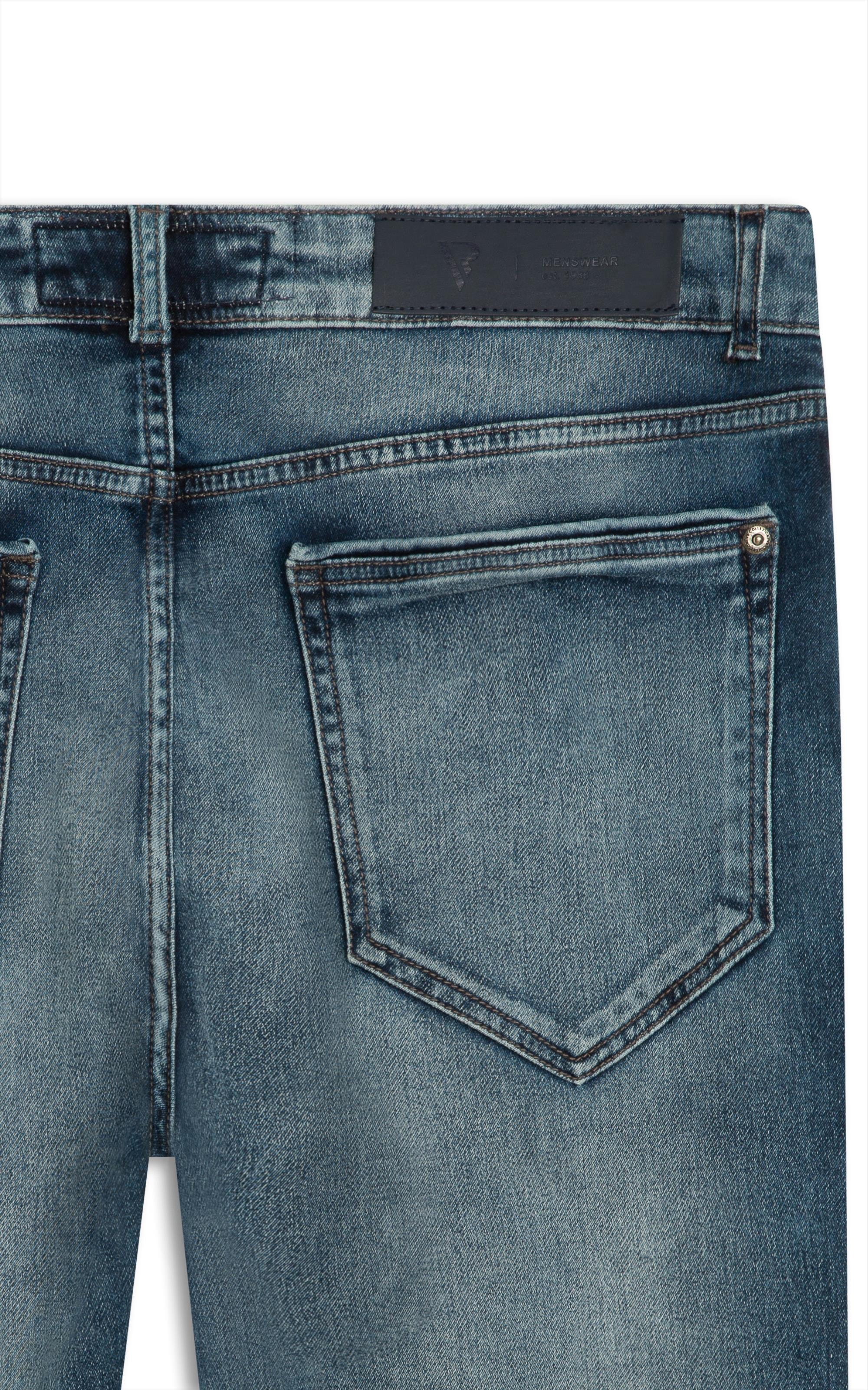 Calça Jeans Jogging Intense Blue Slim Premium Masculino Lavagem Media