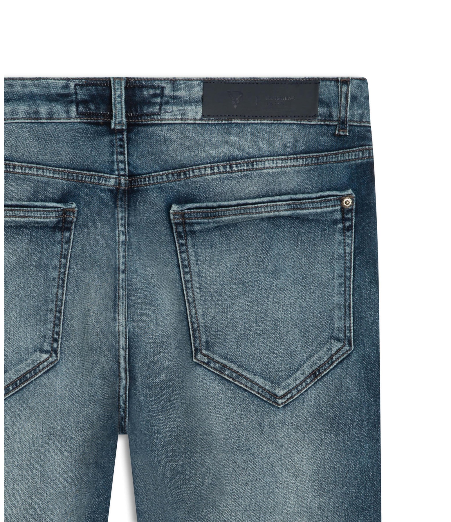 Calça Jeans Jogging Intense Blue Slim Premium Masculino Lavagem Media