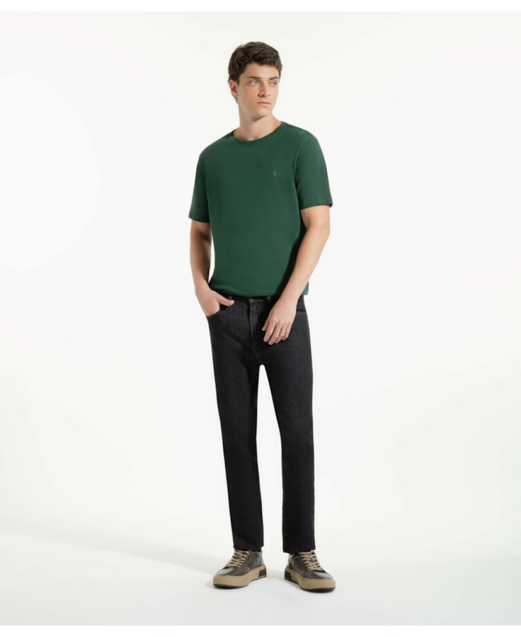 Calça Jeans Ocean Elastic Slim Essencial Lavagem Alta