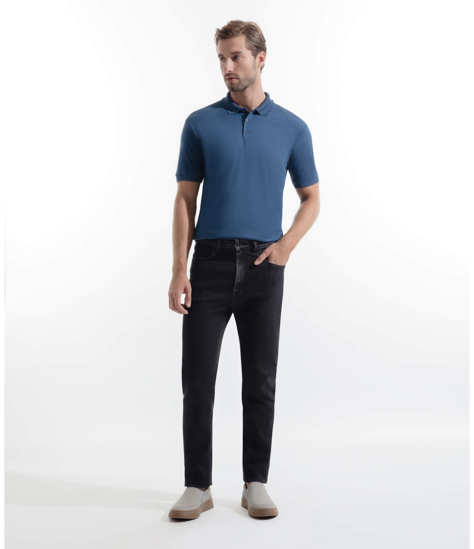Calça Jeans Ocean Slim Lavagem Alta