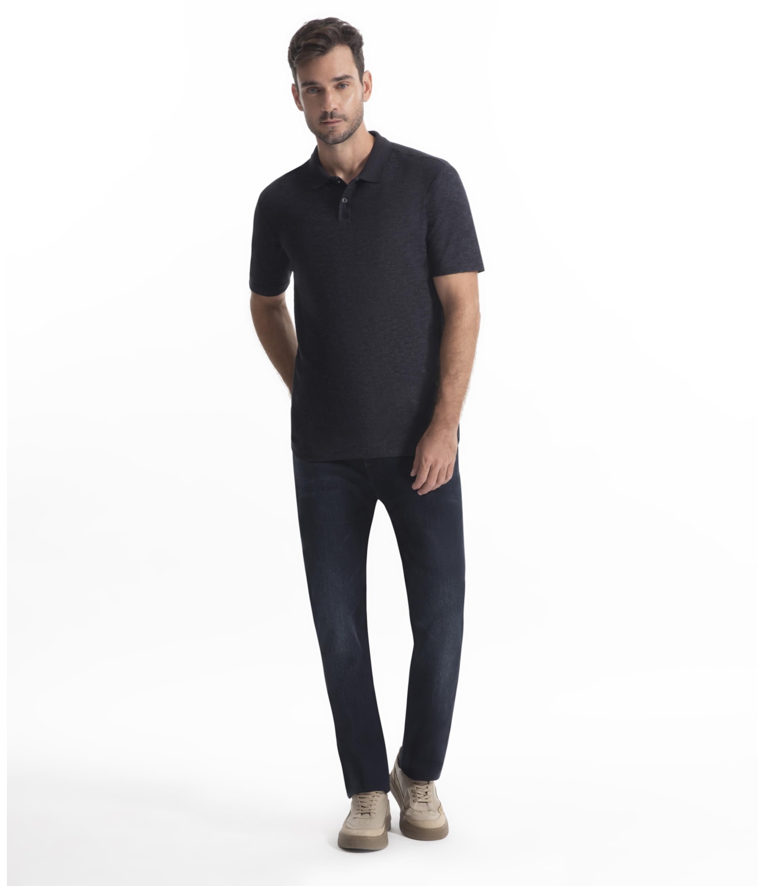 Calça Jeans Overcast Elastic Lavagem Alta