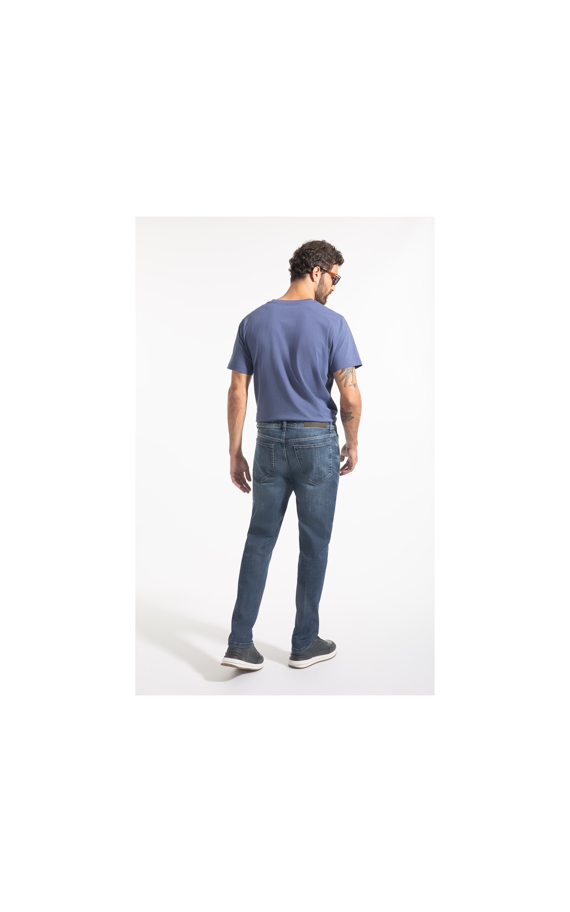 Calça Jeans Visco Denim Elastic Slim 5 Pockets Lavagem Alta