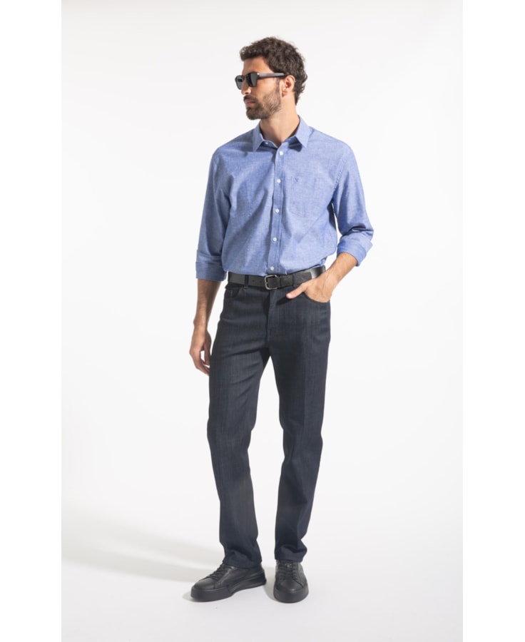 Calça Jeans Visco Indigo Elastic Class Lavagem Media