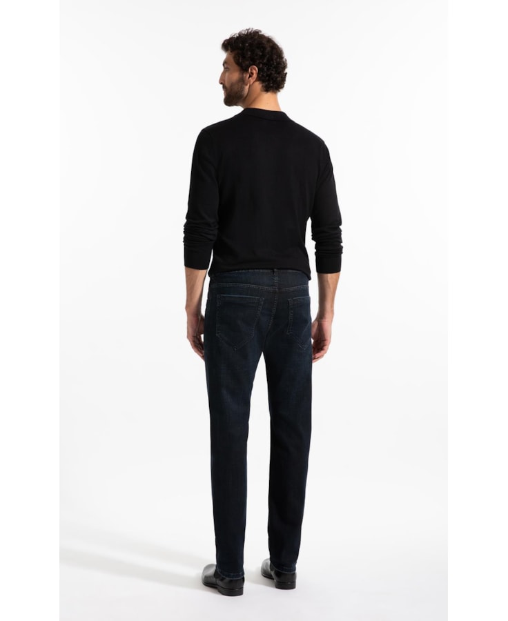 Calça Jeans Visco Indigo Elastic (Classic) 5 Pockets Lav. Médio 3d