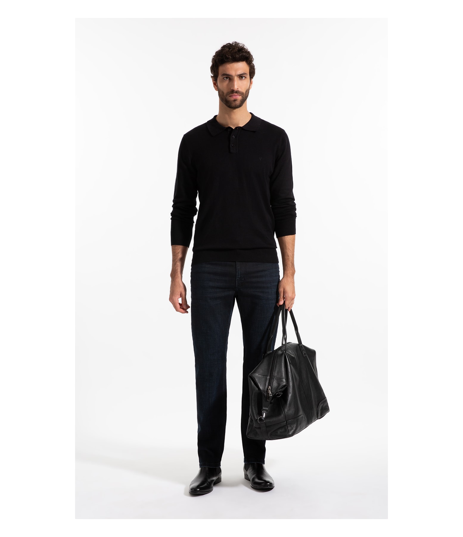 Visco Indigo Elastic (Classic) 5 Pockets Lav. Médio 3d