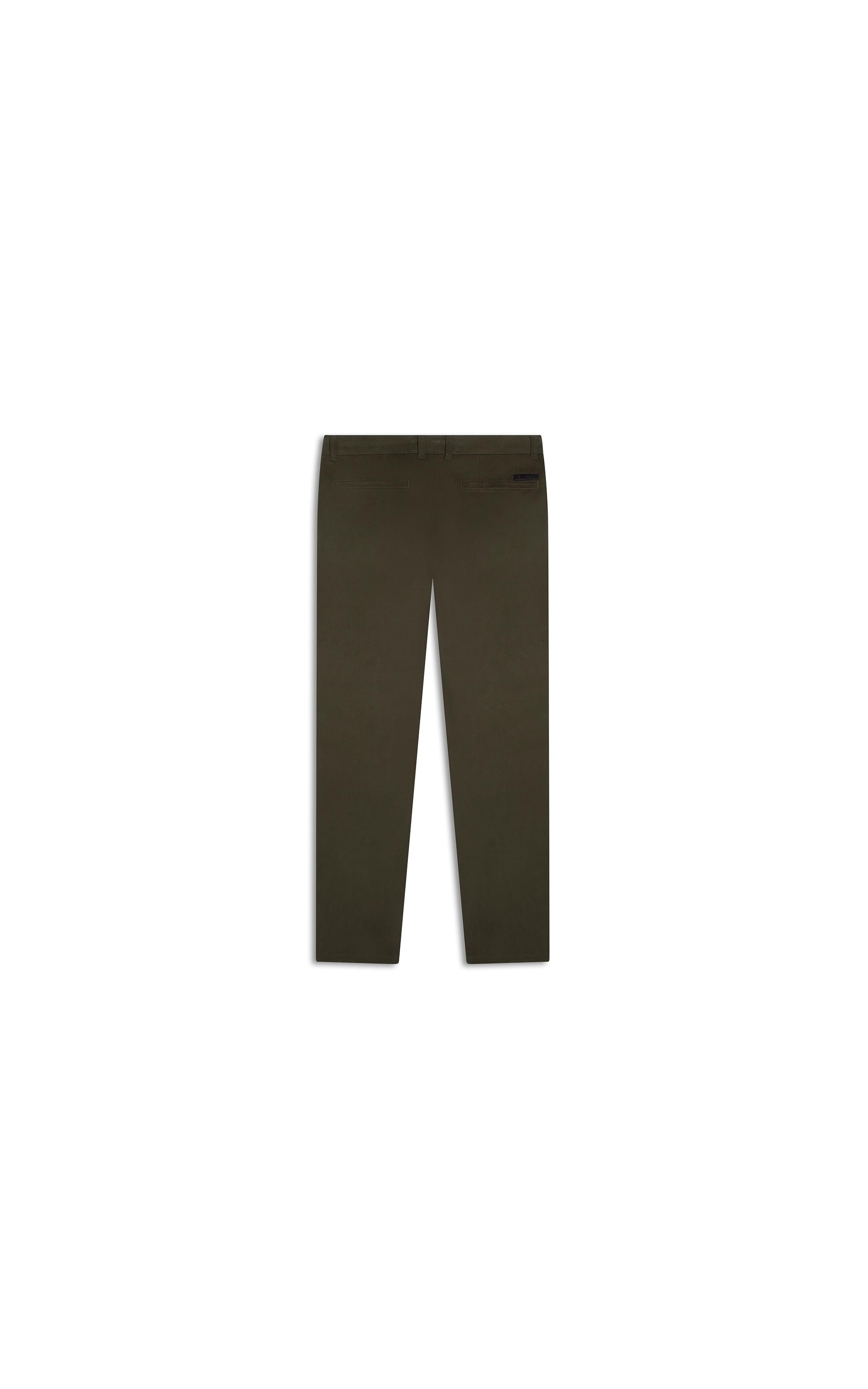Calça Jogging Color Piece Dye Slim Chino Musgo