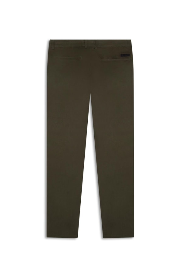 Calça Jogging Color Piece Dye Slim Chino Musgo