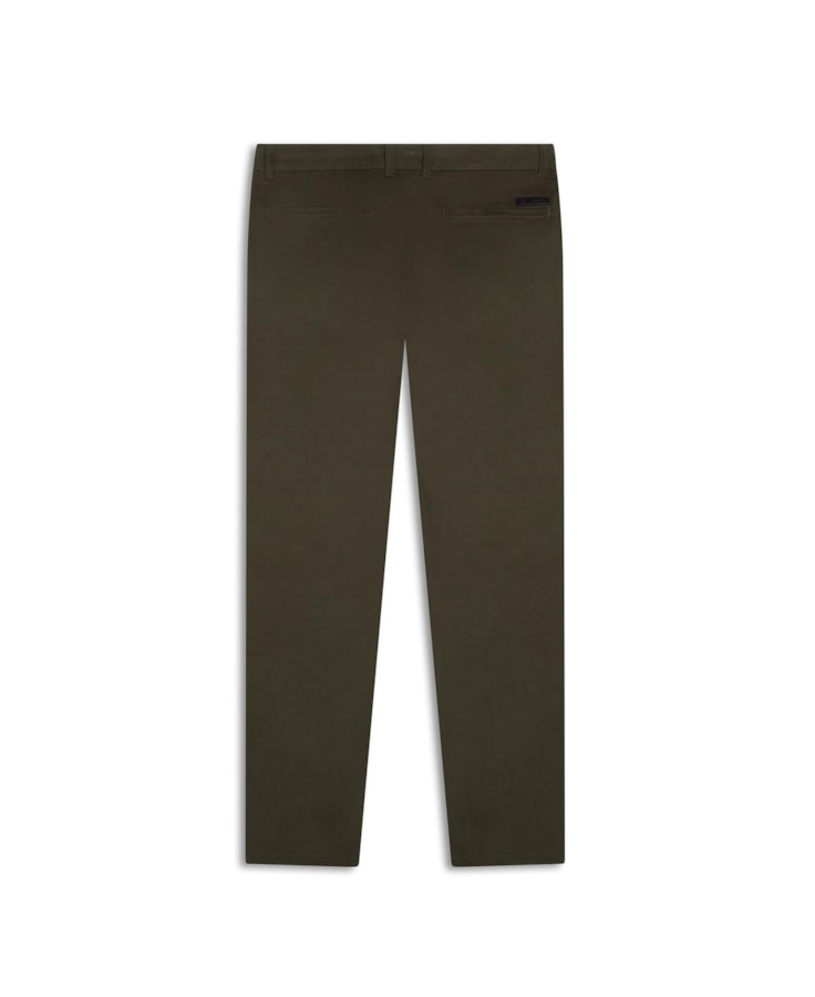 Calça Jogging Color Piece Dye Slim Chino Musgo