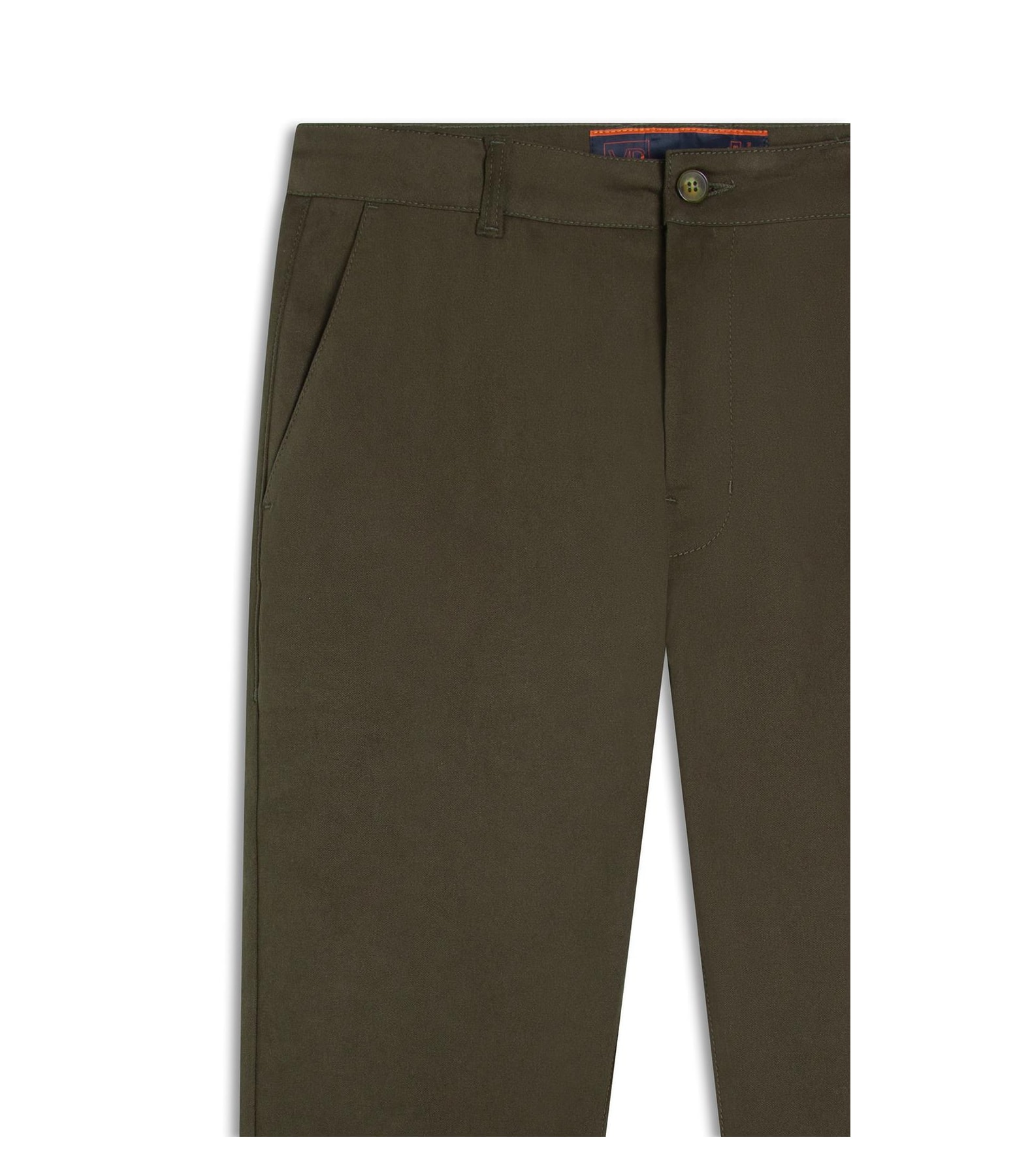 Calça Jogging Color Piece Dye Slim Chino Musgo
