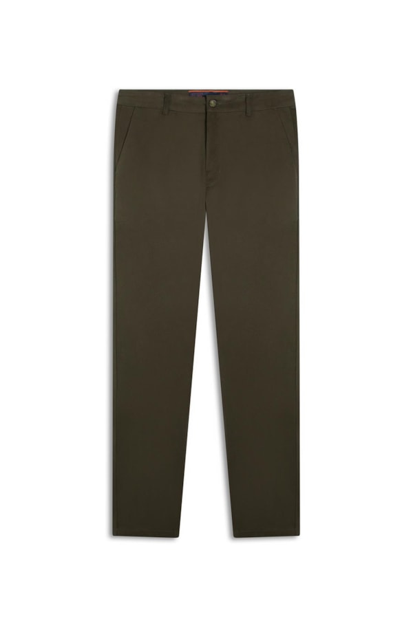 Calça Jogging Color Piece Dye Slim Chino Musgo