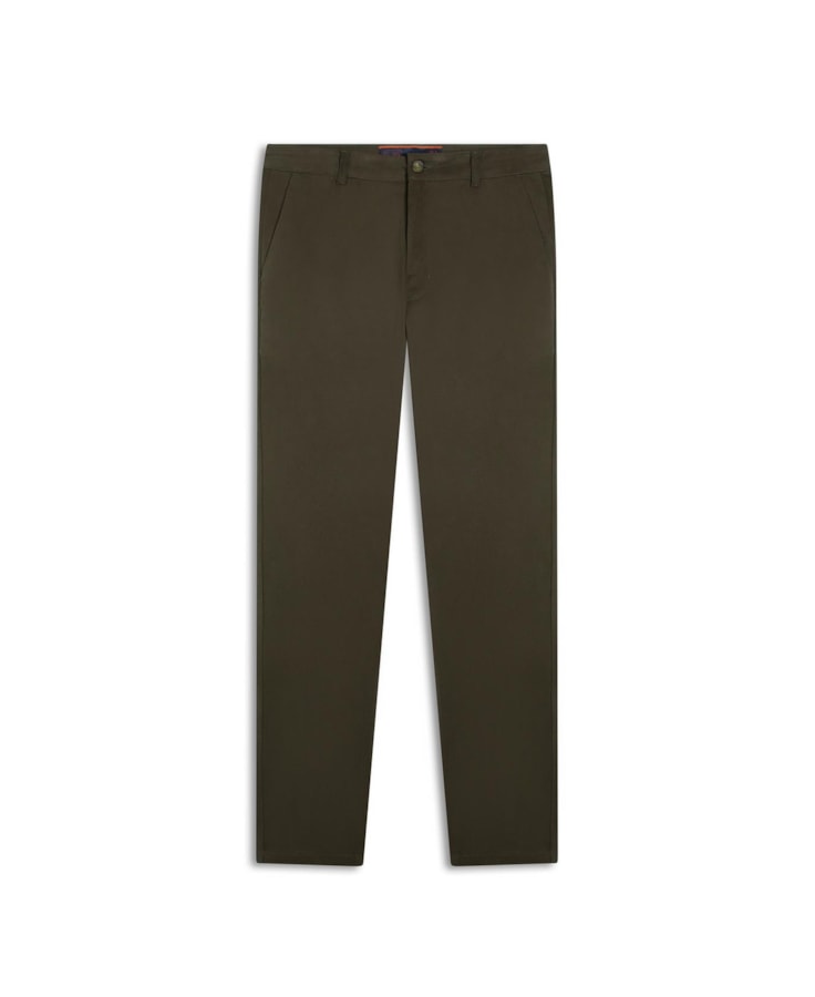 Calça Jogging Color Piece Dye Slim Chino Musgo