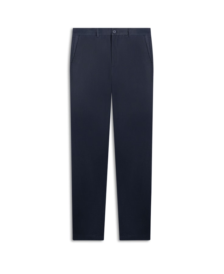 Calça Linho Chevil Marinho