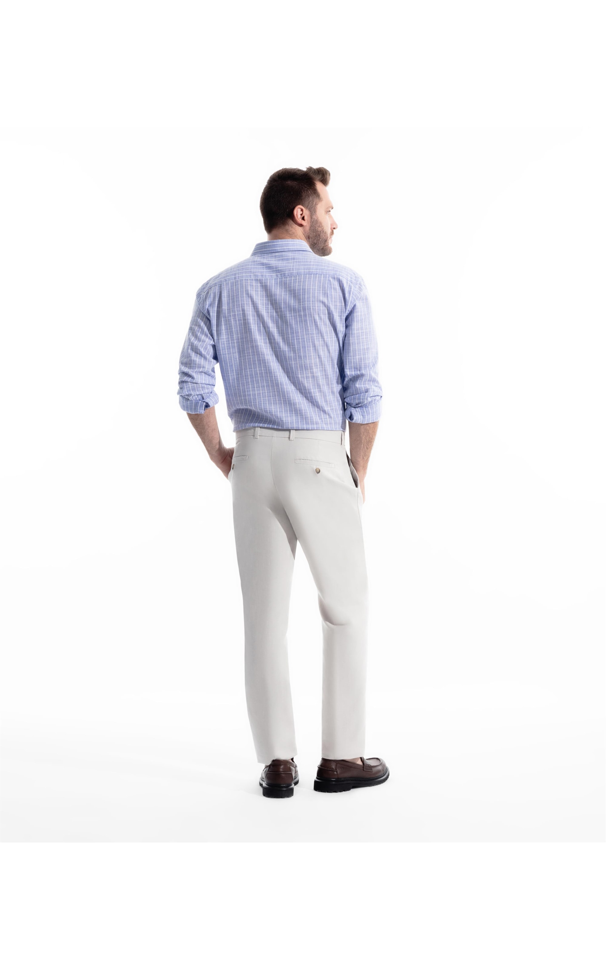 Calça Linho Chevil Natural
