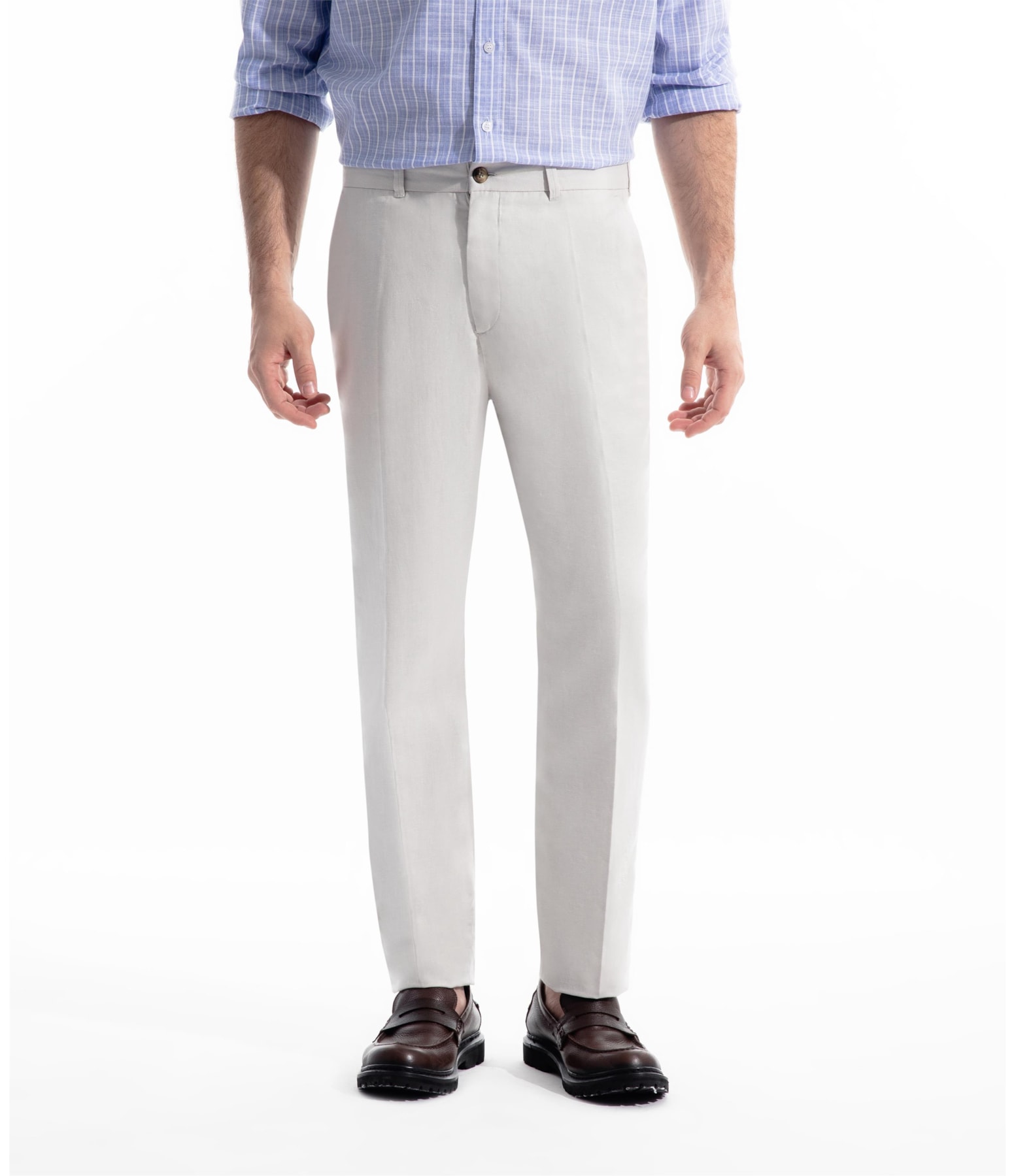 Calça Linho Chevil Natural