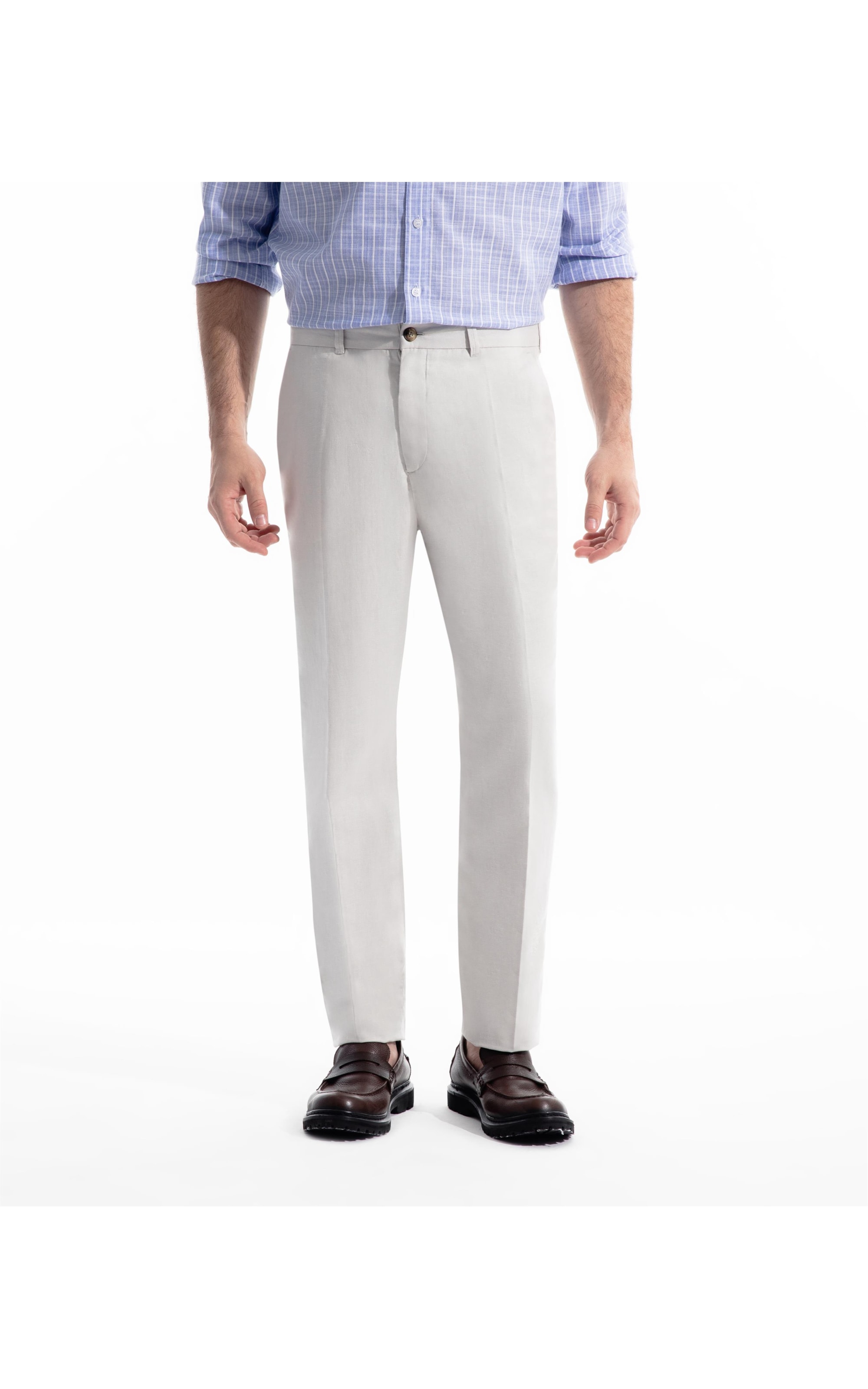 Calça Linho Chevil Natural