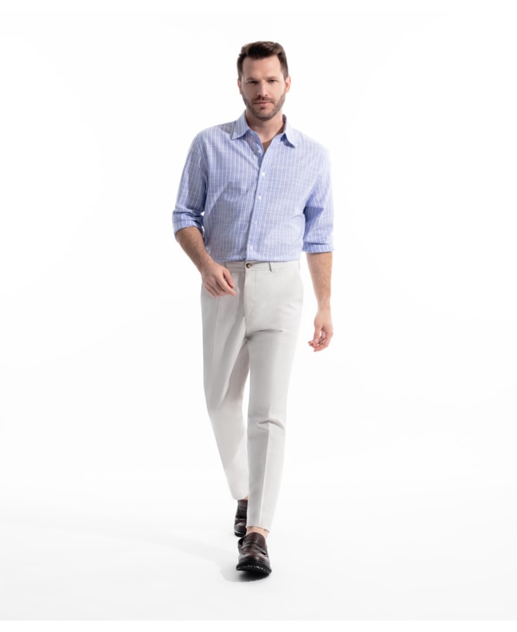 Calça Linho Chevil Natural