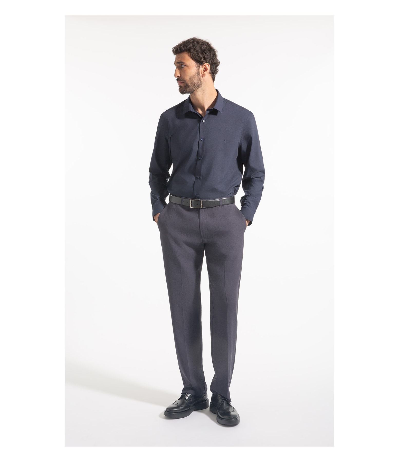 Calça Linho Marant Dark Navy