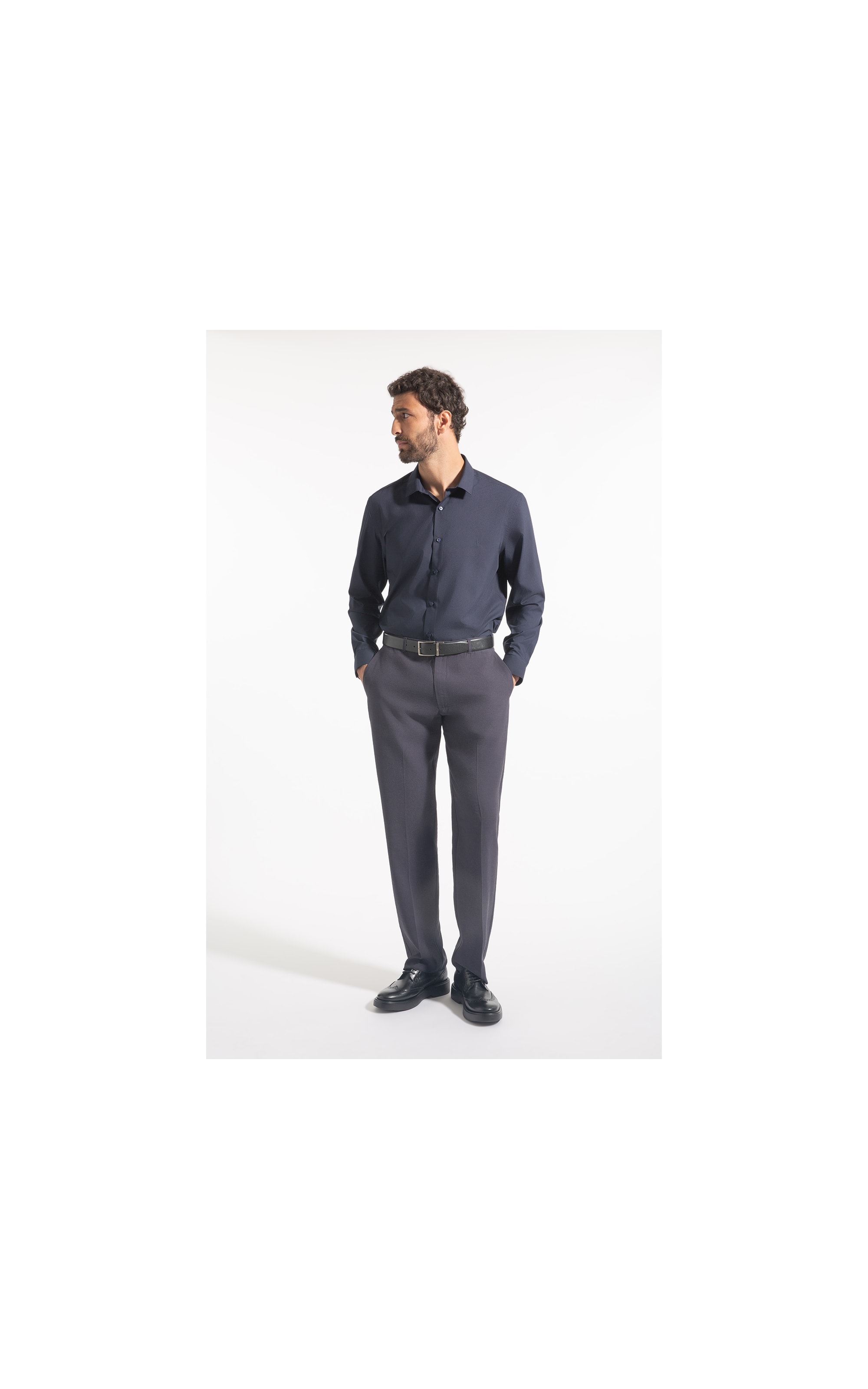 Calça Linho Marant Dark Navy