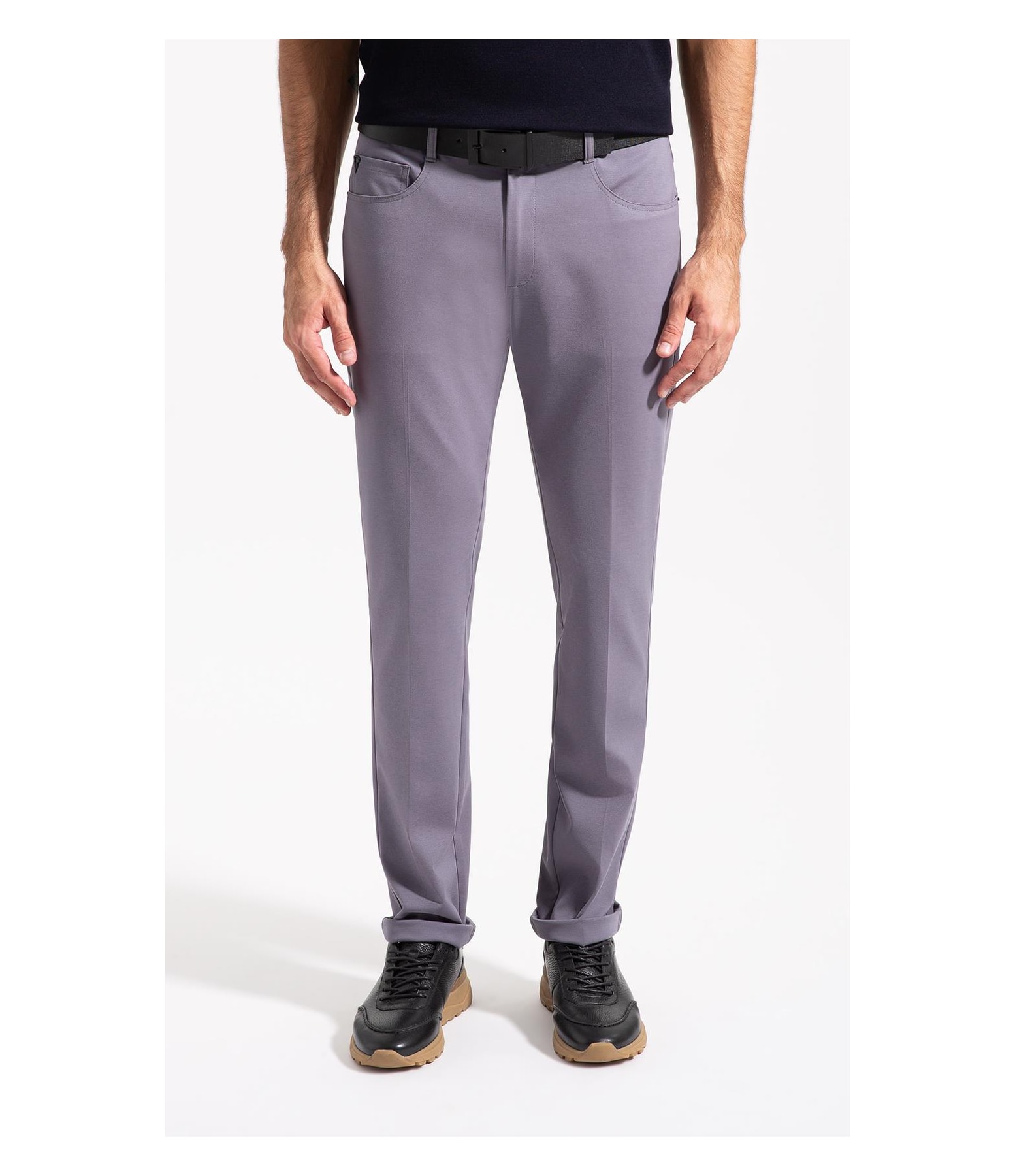 Calça Malha b Light Five Pockets Chumbo