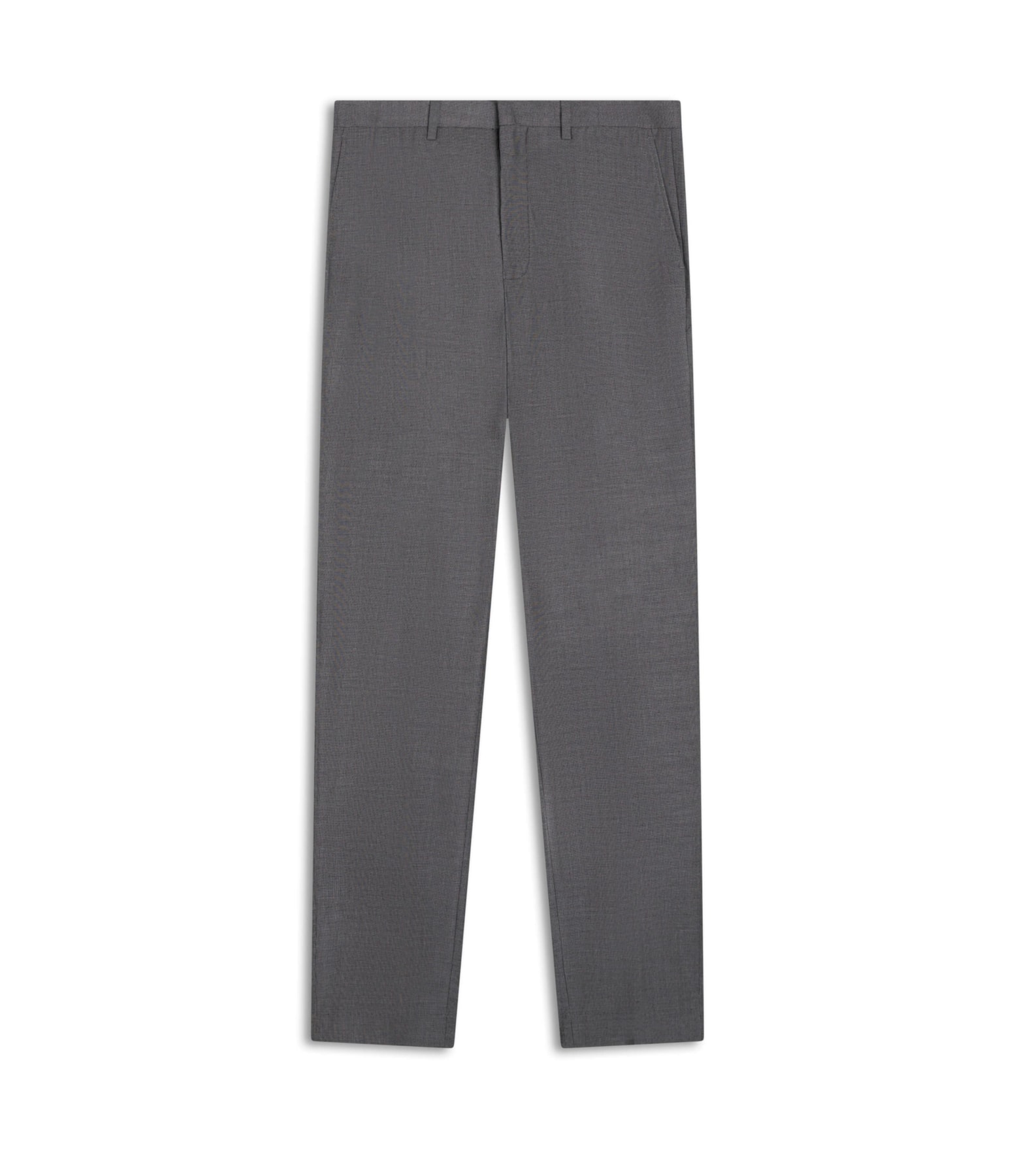 Calça Pin Point Linho Chumbo Mescla