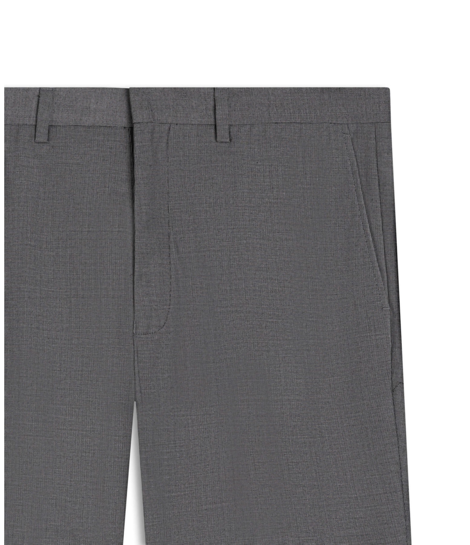 Calça Pin Point Linho Chumbo Mescla
