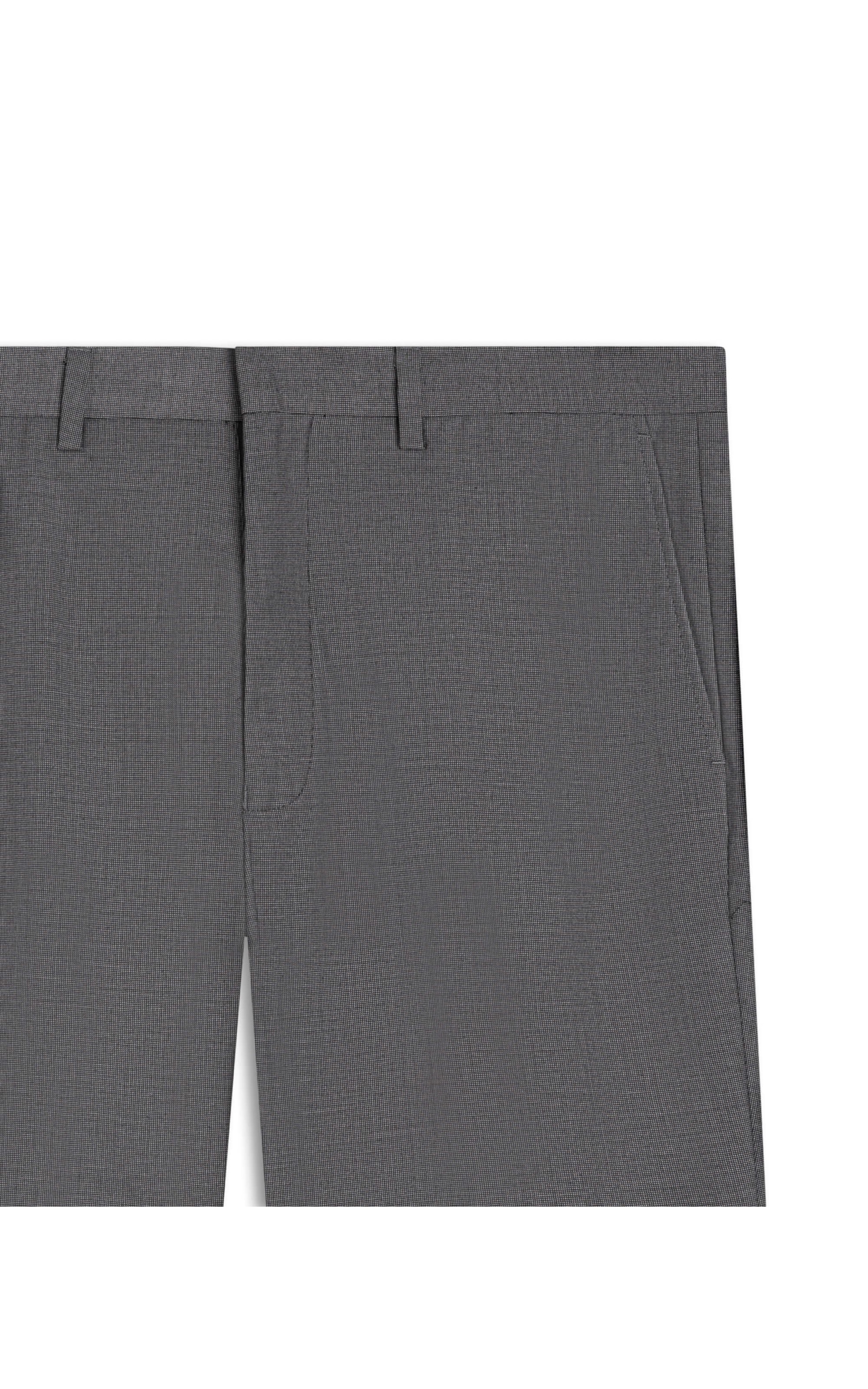 Calça Pin Point Linho Chumbo Mescla