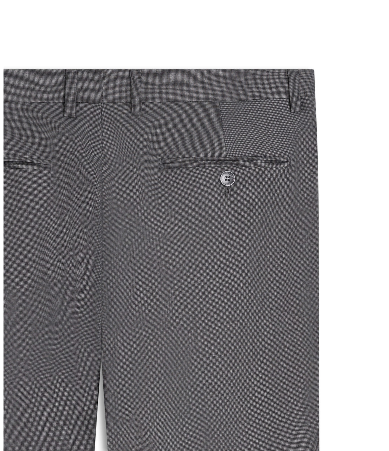 Calça Pin Point Linho Chumbo Mescla