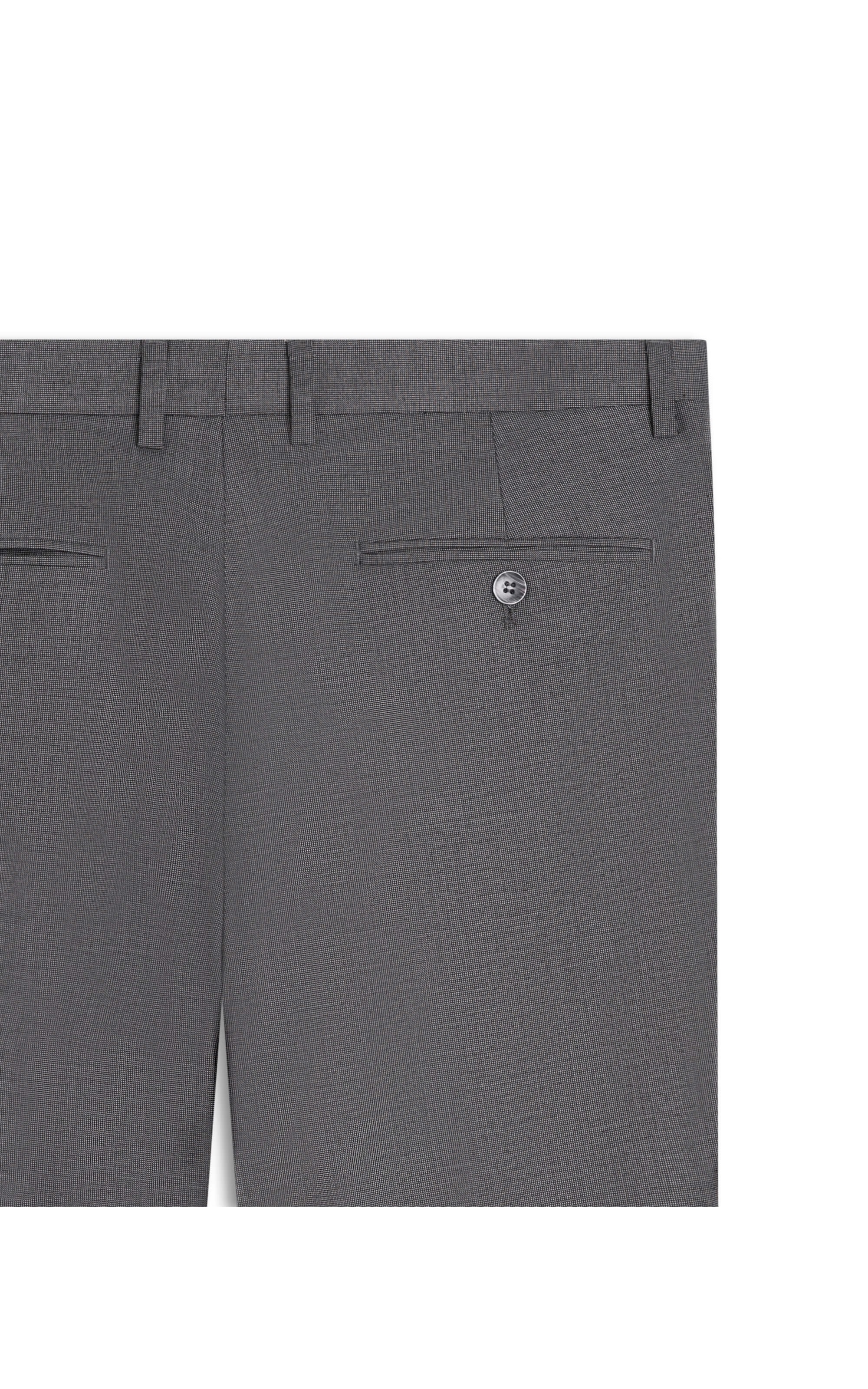 Calça Pin Point Linho Chumbo Mescla