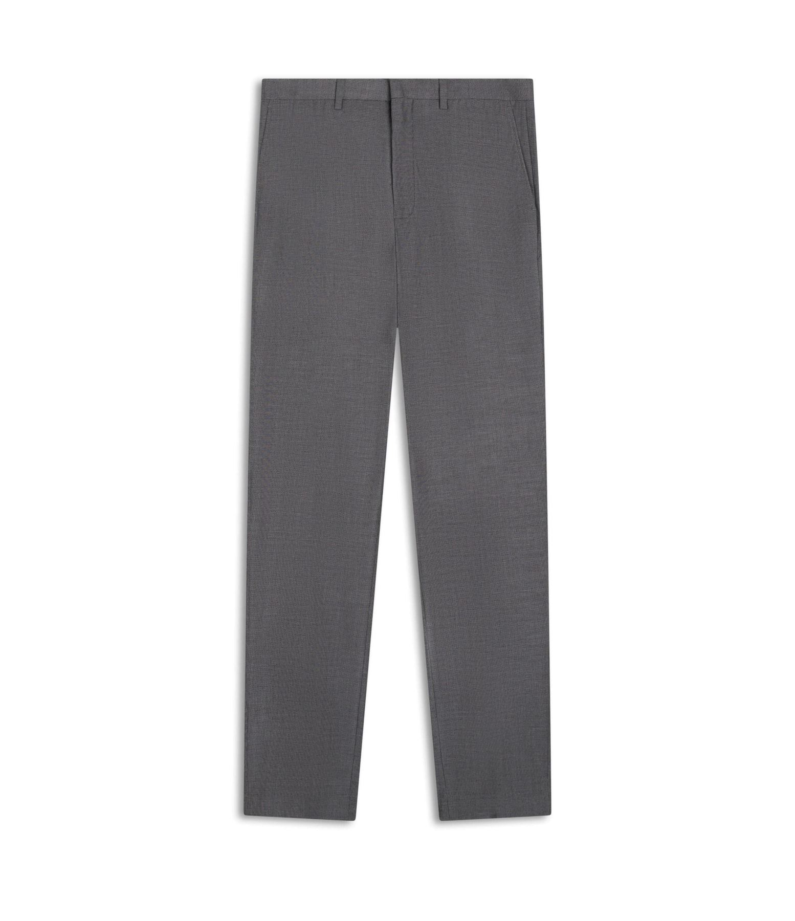 Calça Pin Point Linho Chumbo Mescla