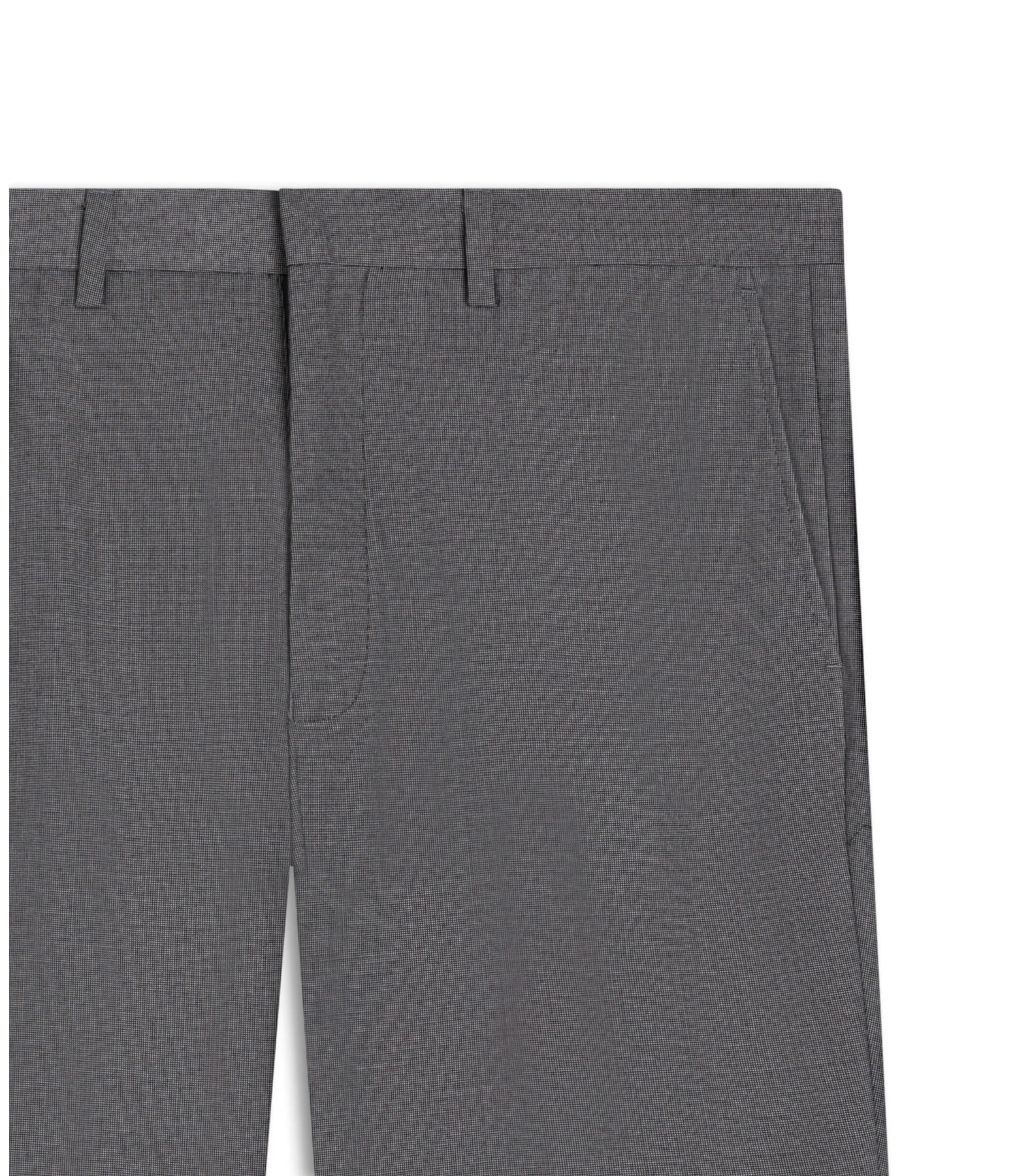 Calça Pin Point Linho Chumbo Mescla