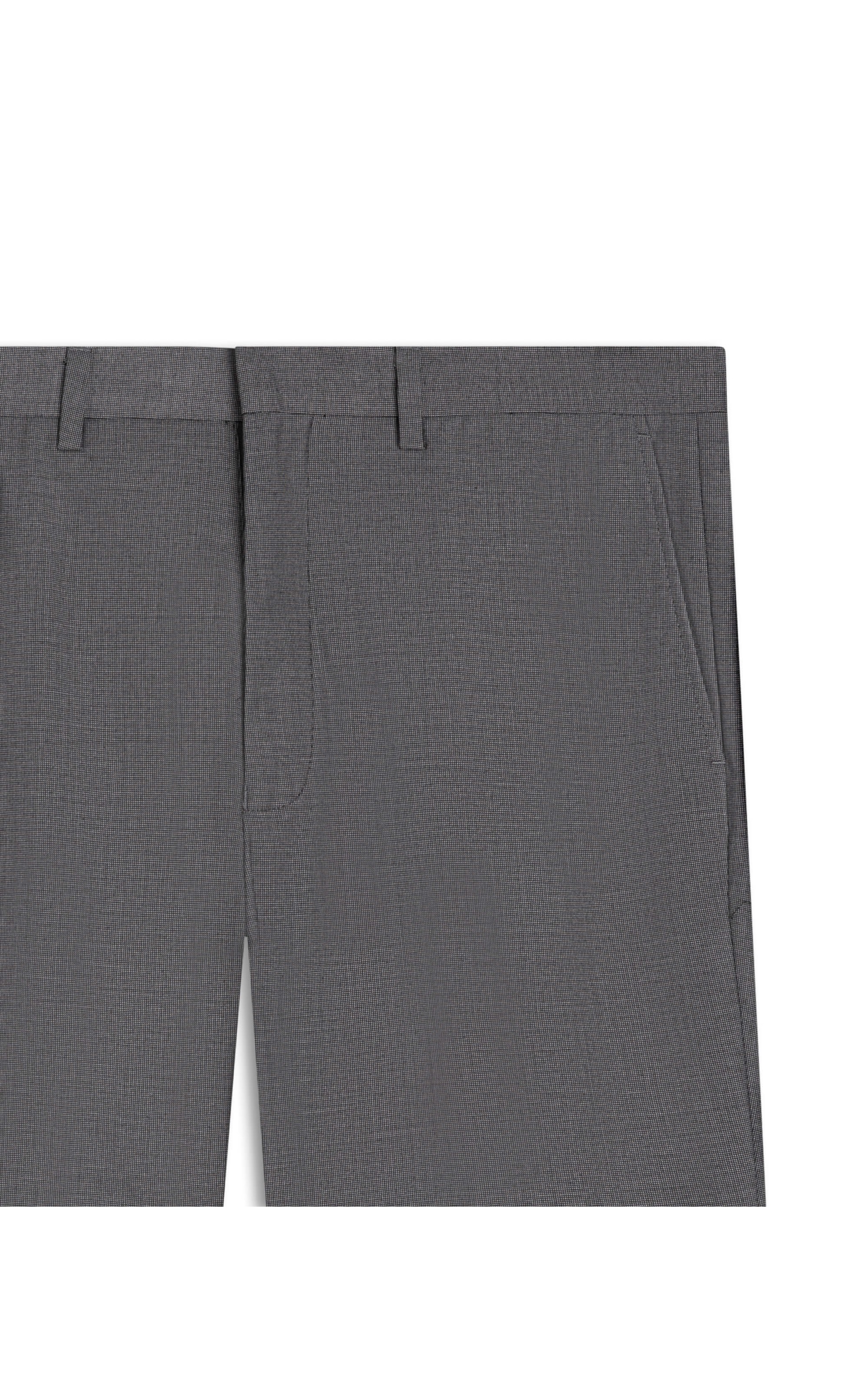 Calça Pin Point Linho Chumbo Mescla