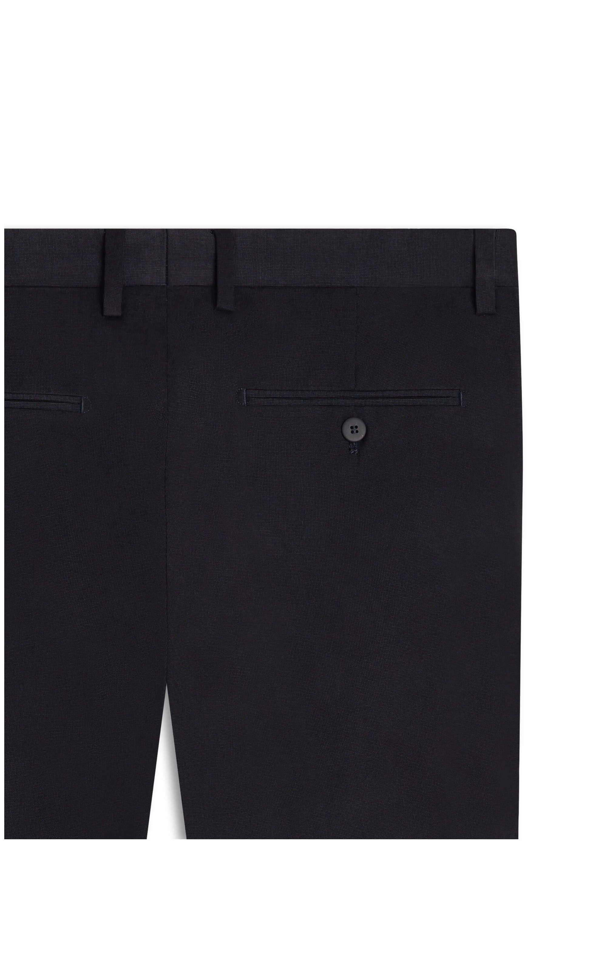 Calça Pin Point Linho Dark Navy