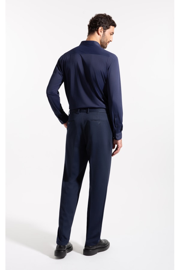 Calça Pin Point Sine Flex Marinho