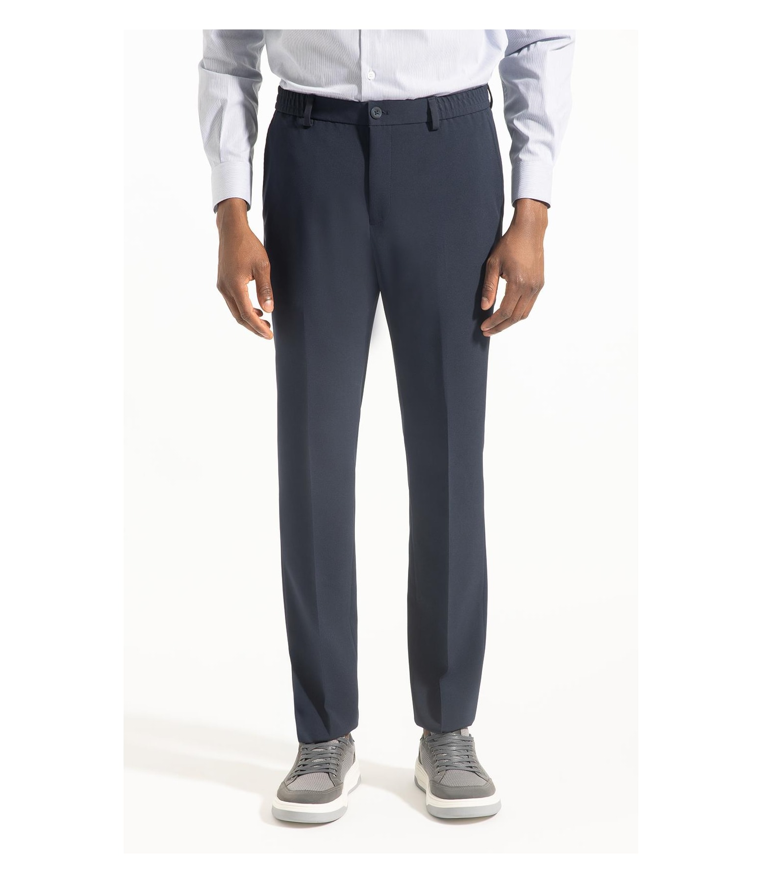 Calça Politec Com Elástico Marinho