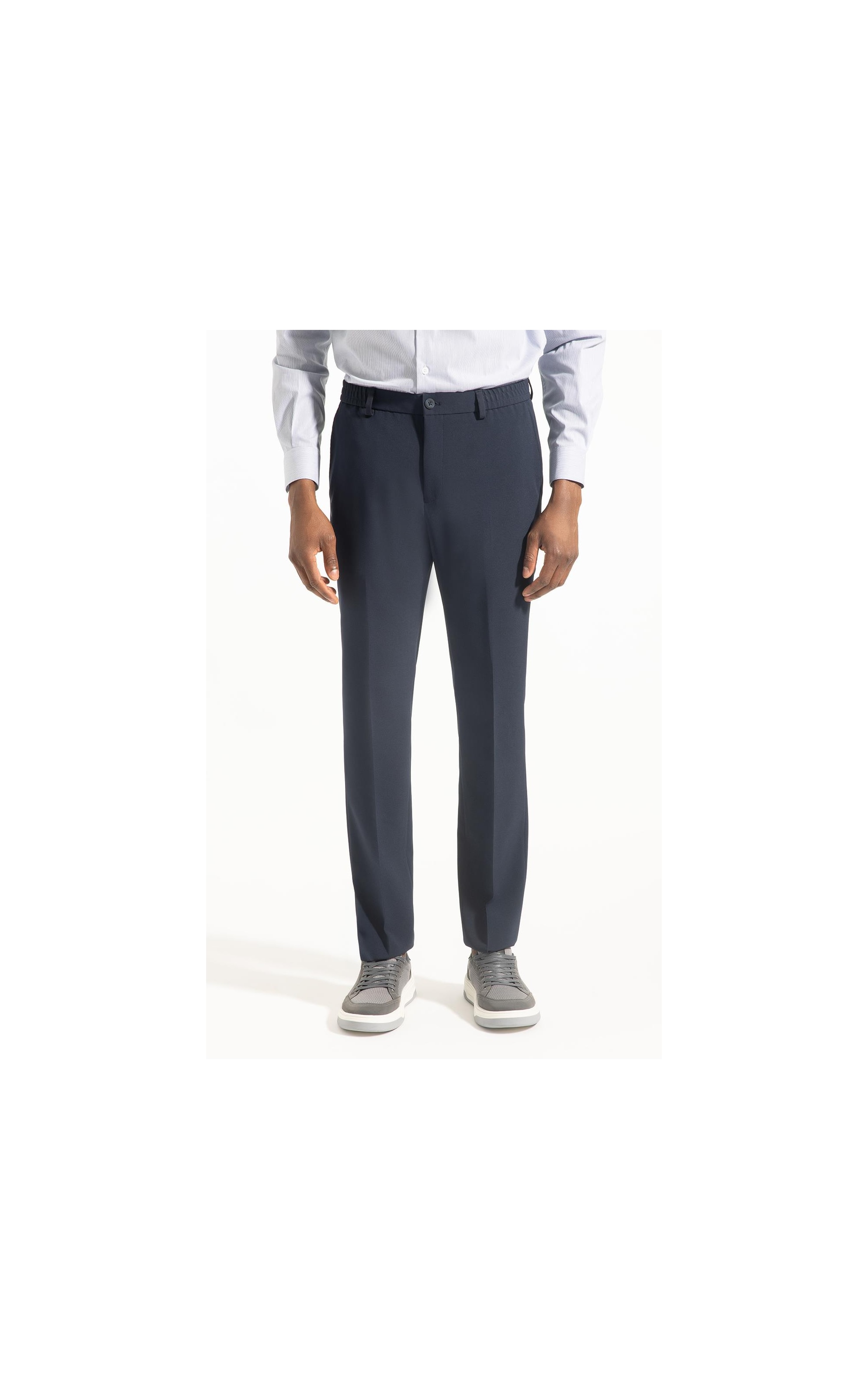 Calça Politec Com Elástico Marinho