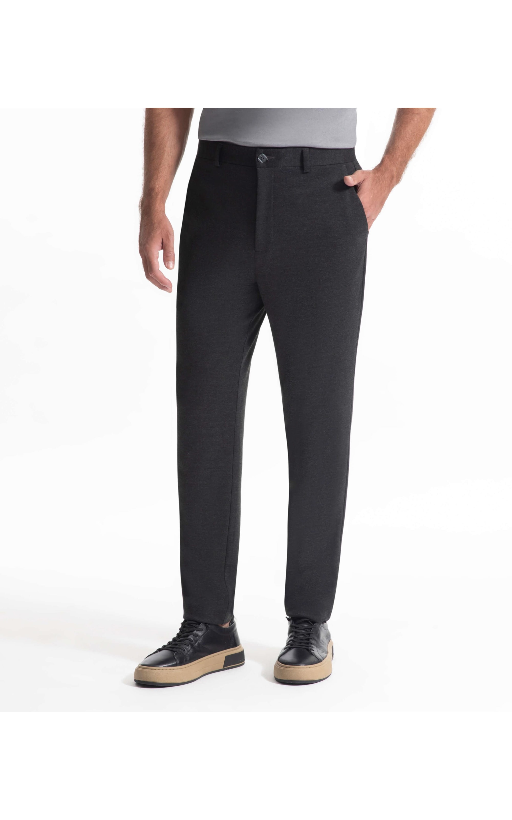 Calça Ponto Roma Mescla Chumbo Mescla