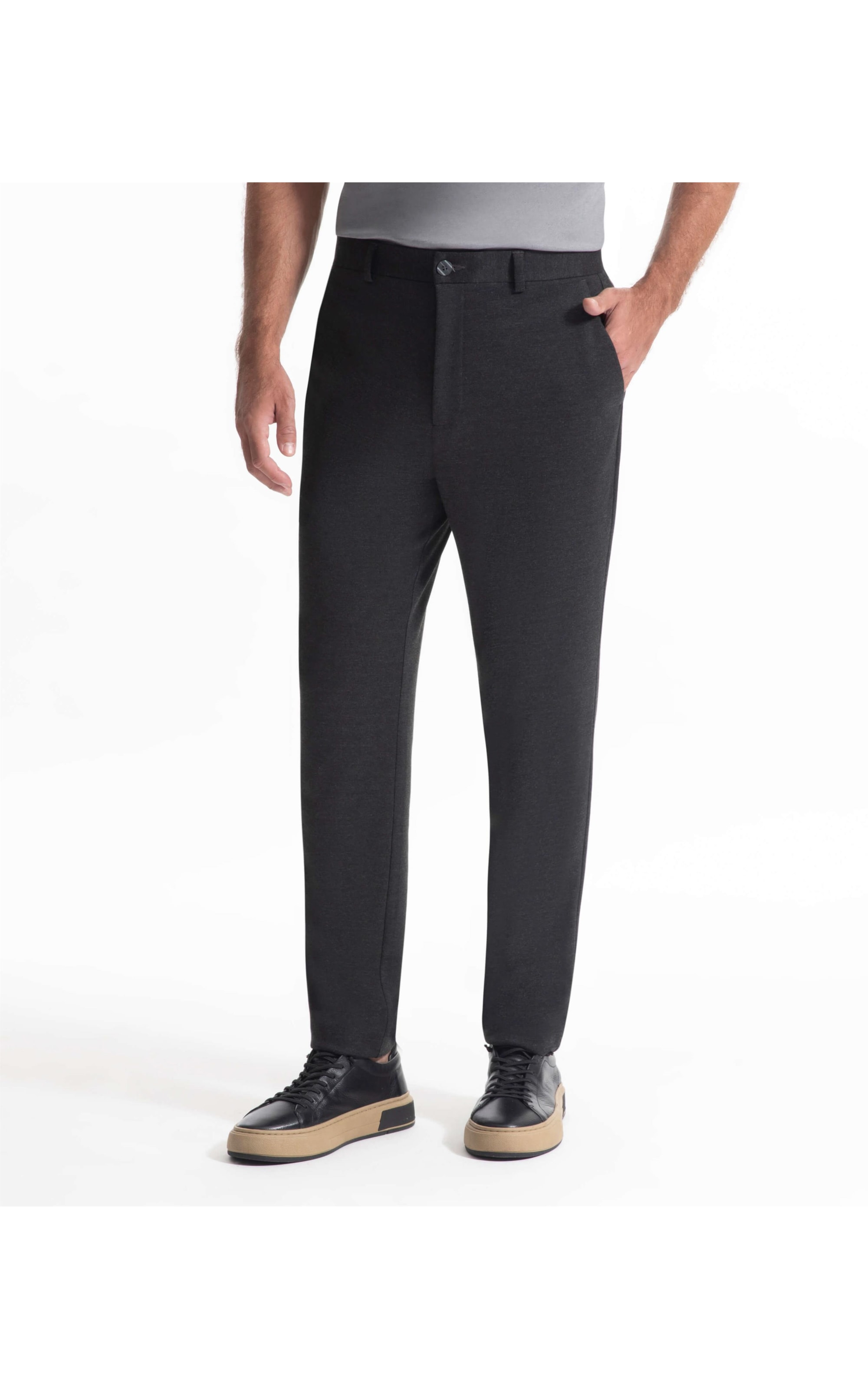Calça Ponto Roma Mescla Chumbo Mescla