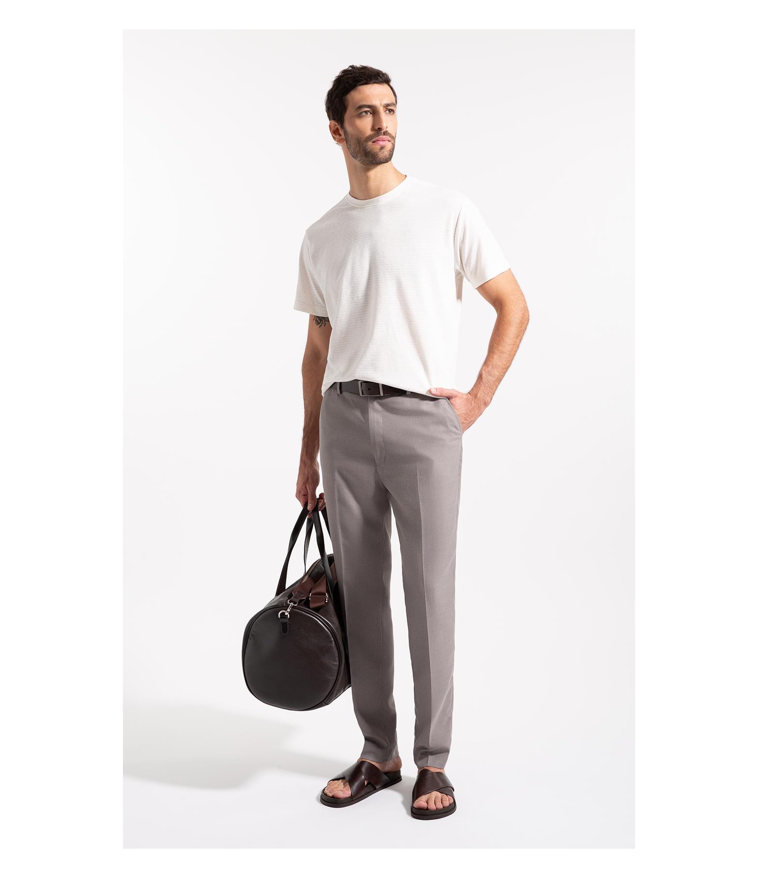 Calça Pv Melange Flex Castor