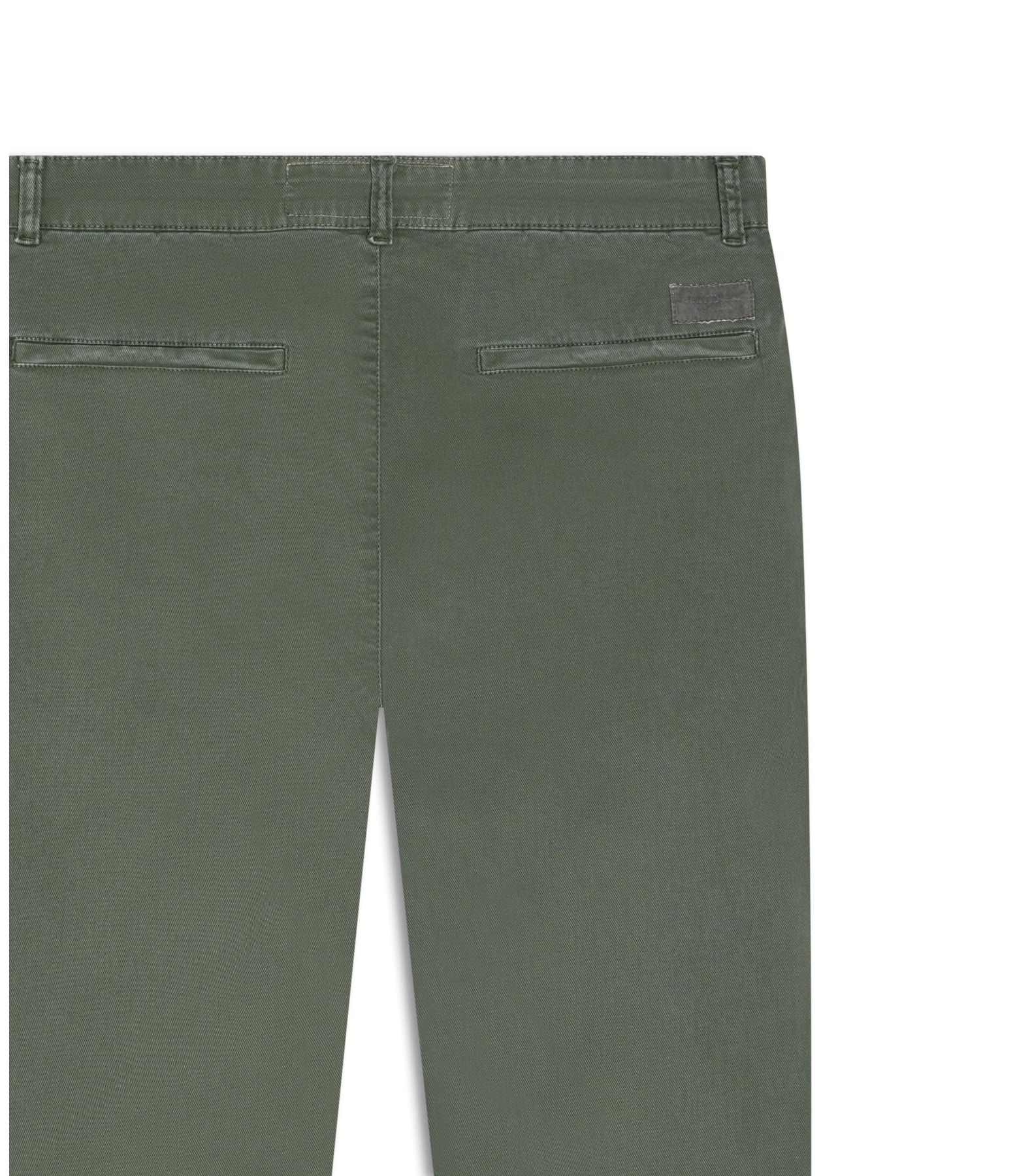 Calça Sarja Diagonal Slim Chino Verde Army