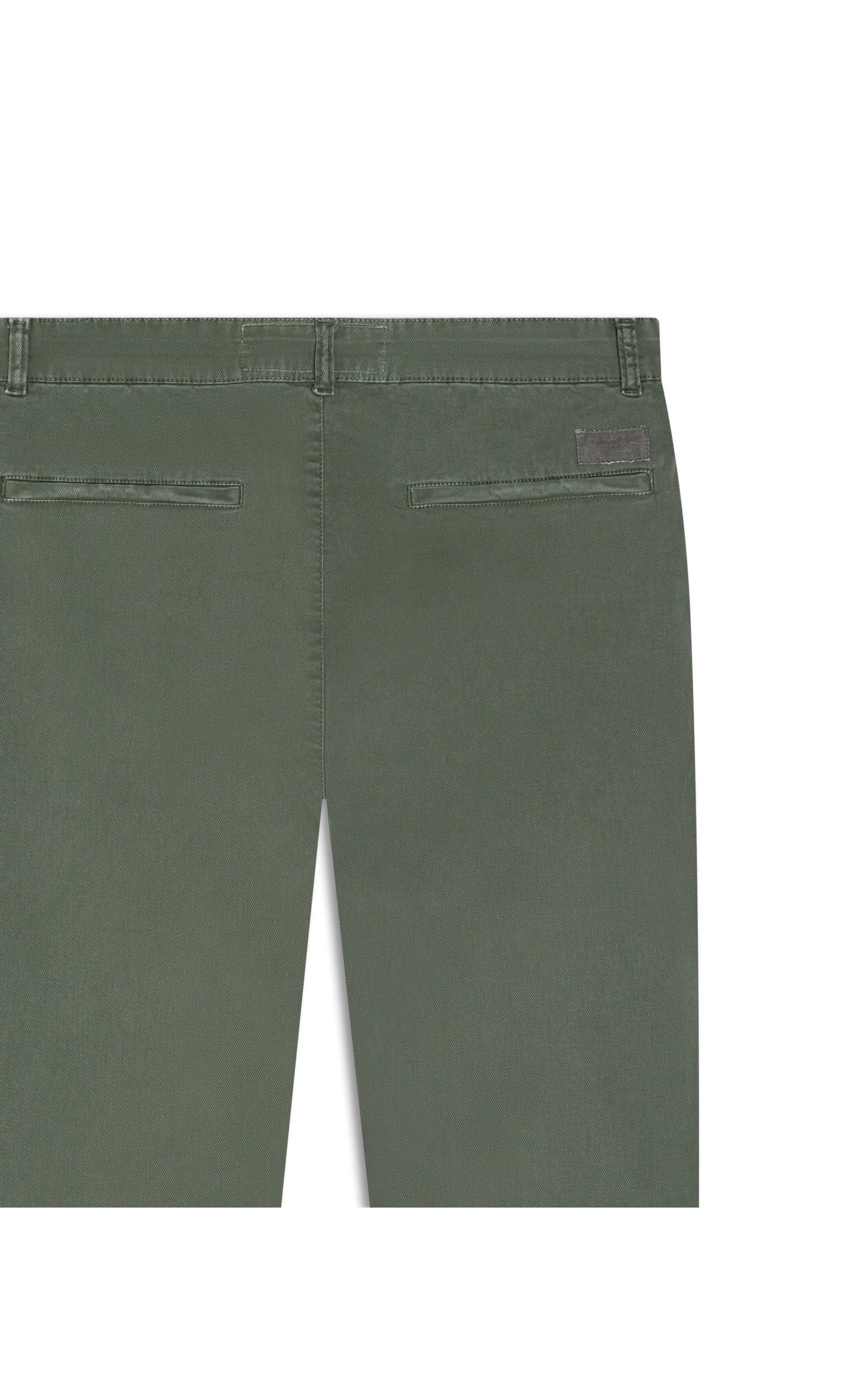 Calça Sarja Diagonal Slim Chino Verde Army