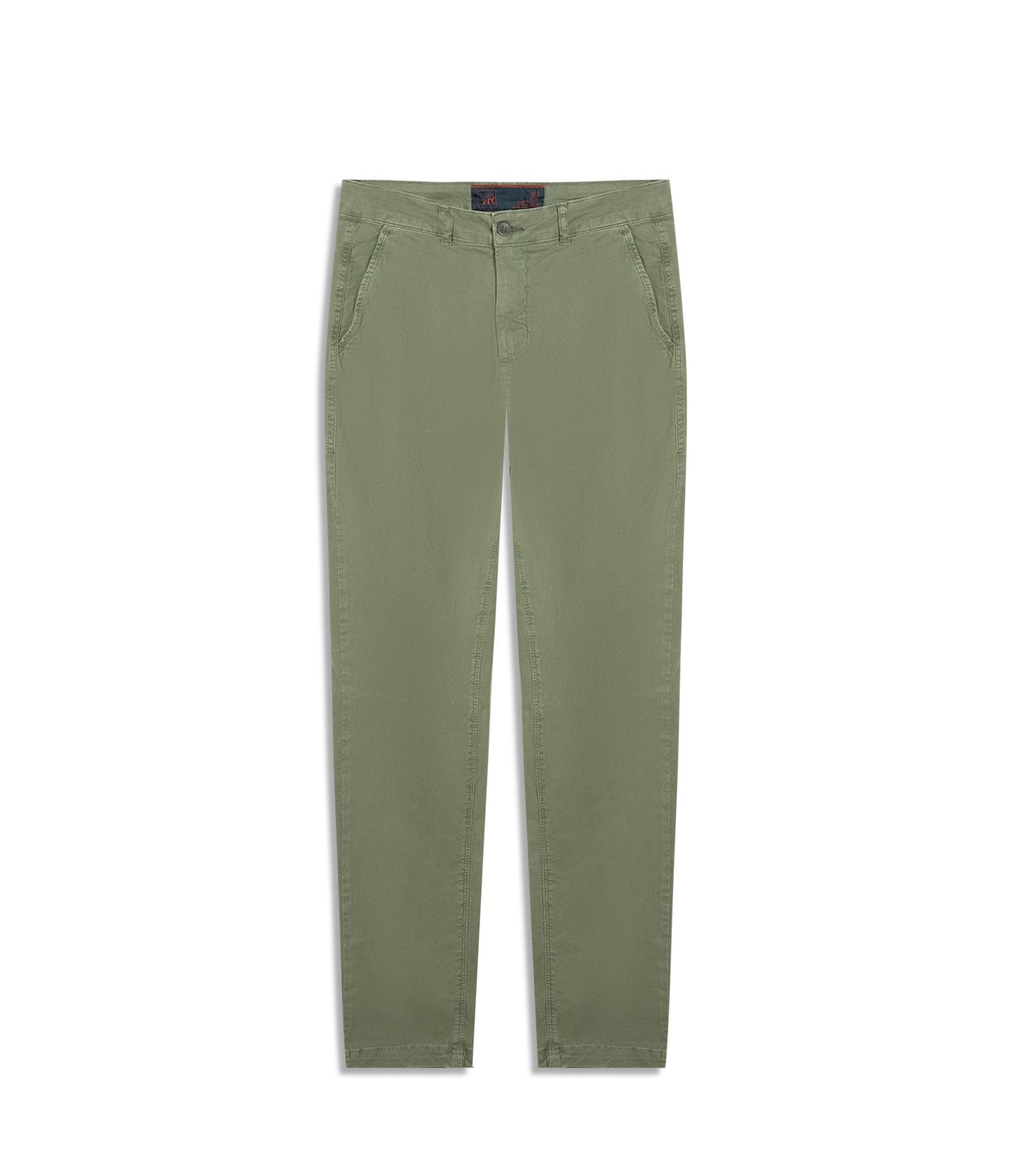 Calça Sarja Diagonal Slim Chino Verde Army