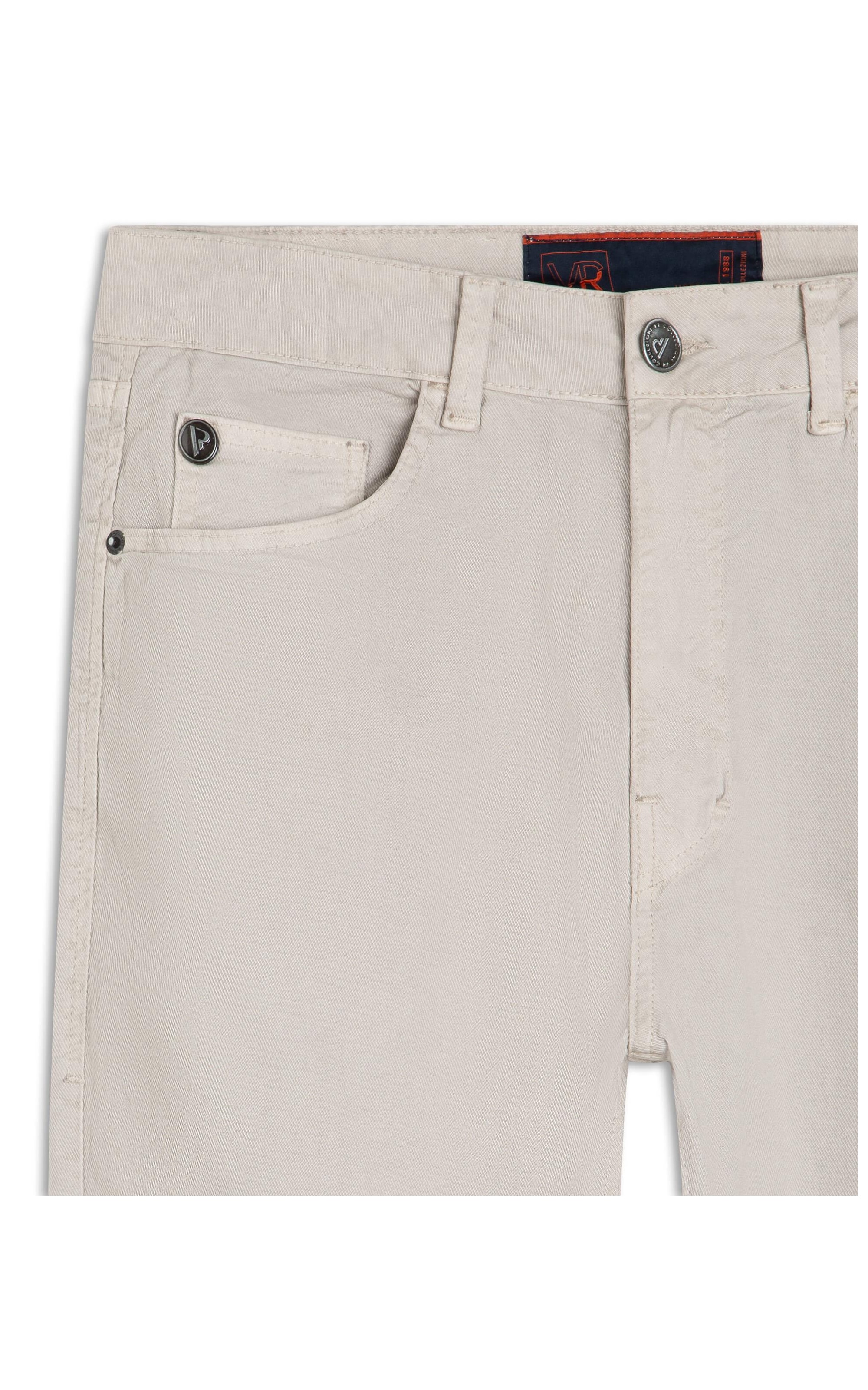 Calça Sarja Diagonal Slim Silver