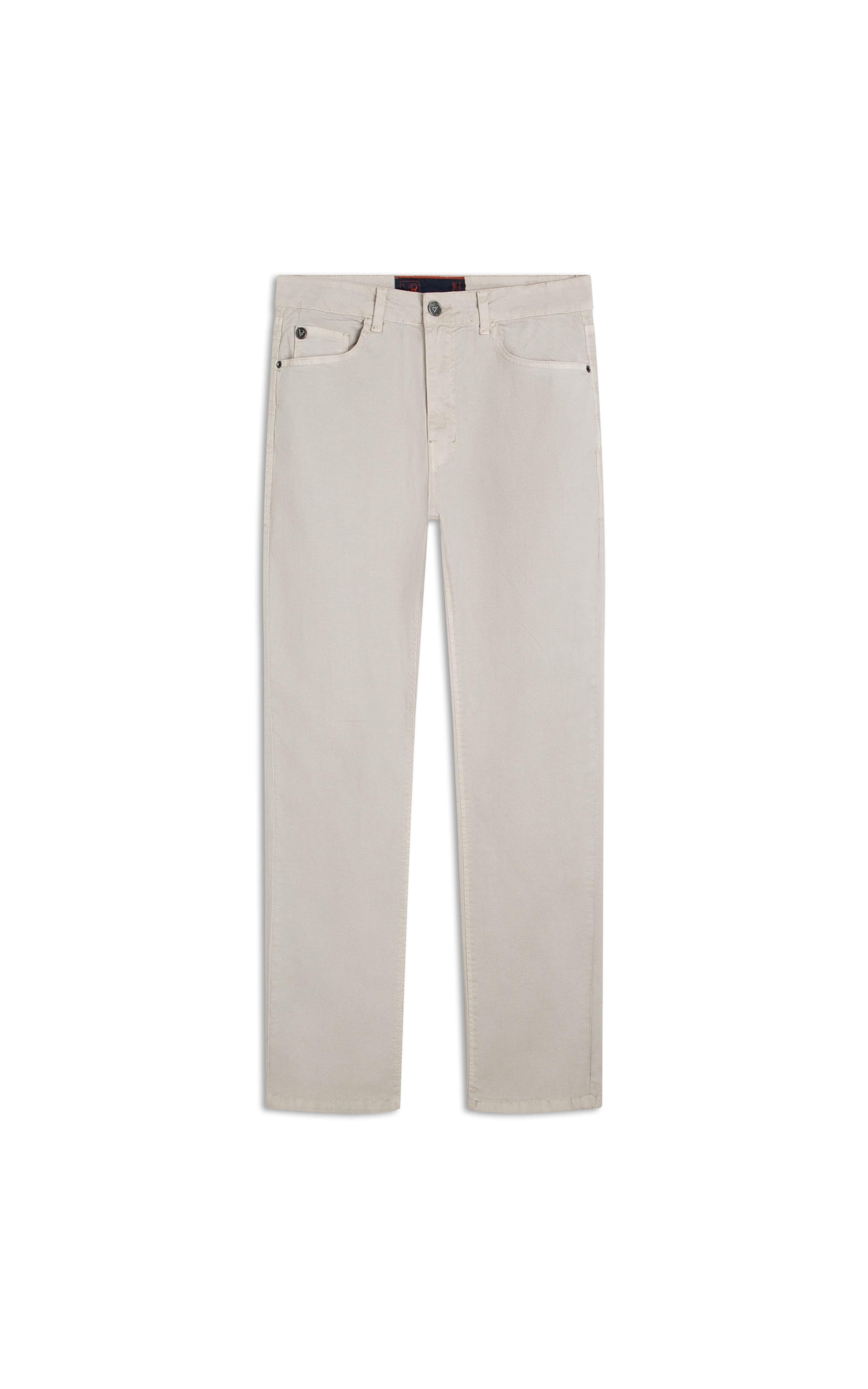 Calça Sarja Diagonal Slim Silver