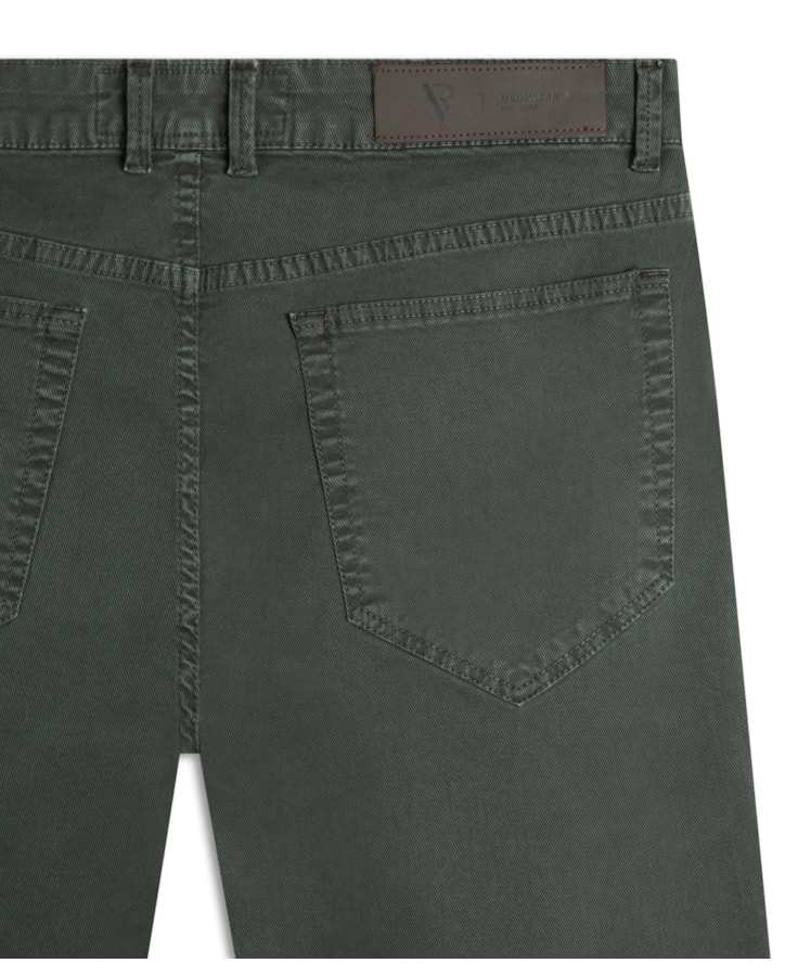 Calça Sarja Rain Tradicional Verde Cipo