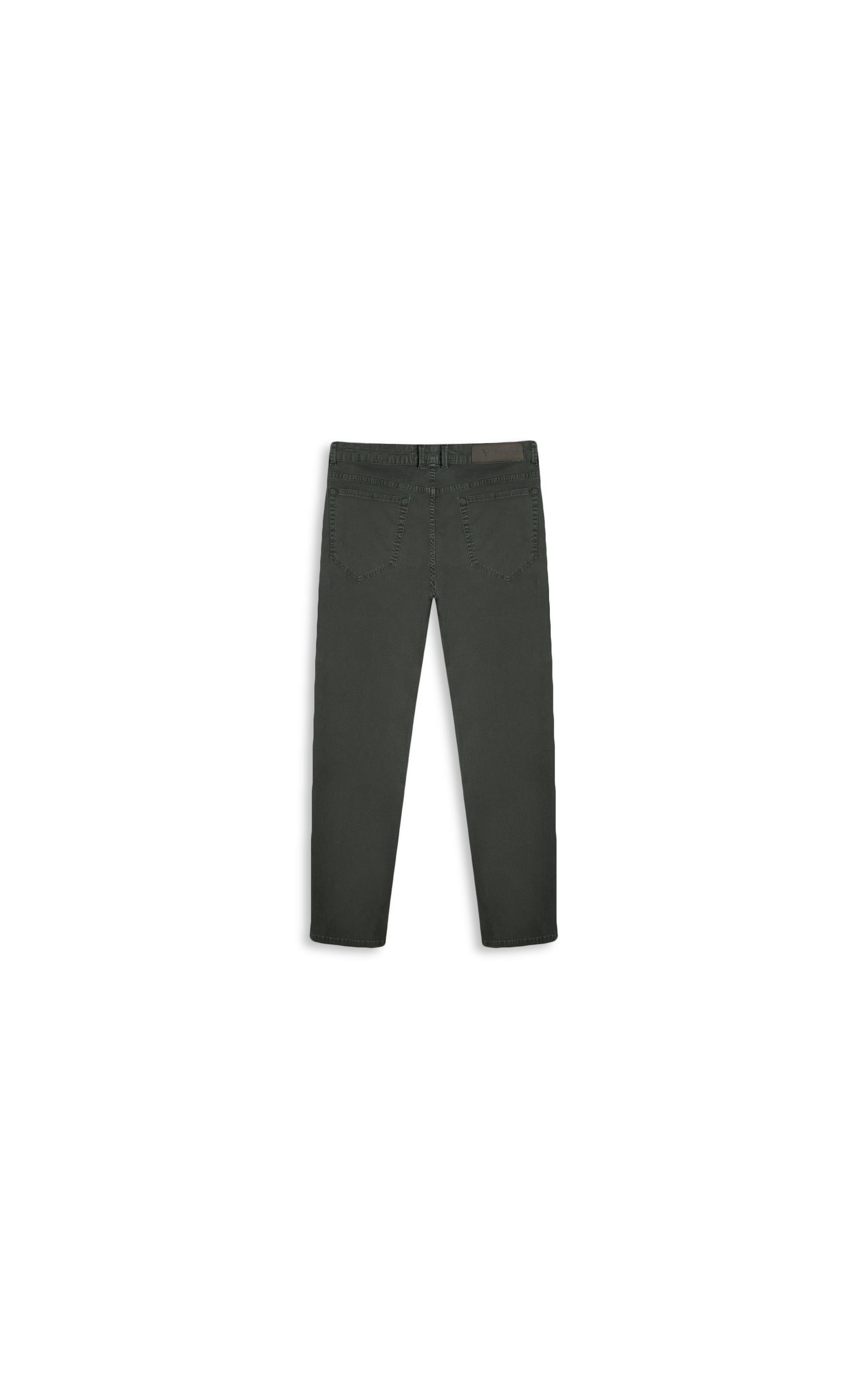Calça Sarja Rain Tradicional Verde Cipo