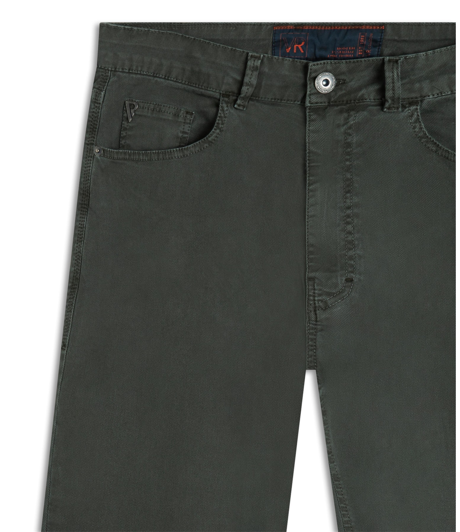 Calça Sarja Rain Tradicional Verde Cipo